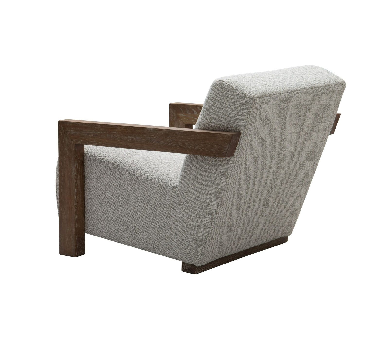 Modrest Rosen - Modern Beige Fabric + Grey Oak Accent Chair - Image 3