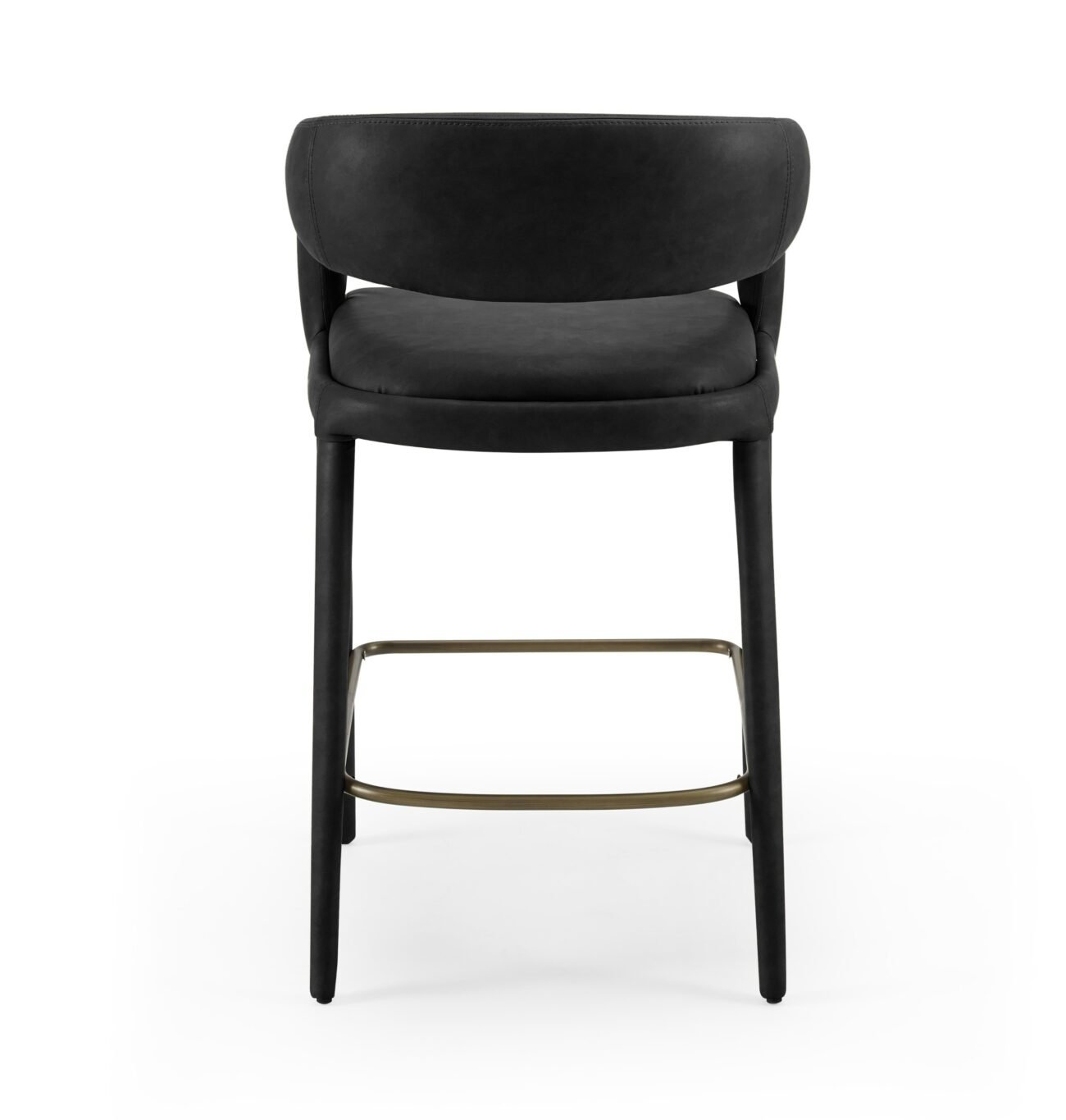 Modrest Faerron - Modern Black Leatherette Counter Chair - Image 3