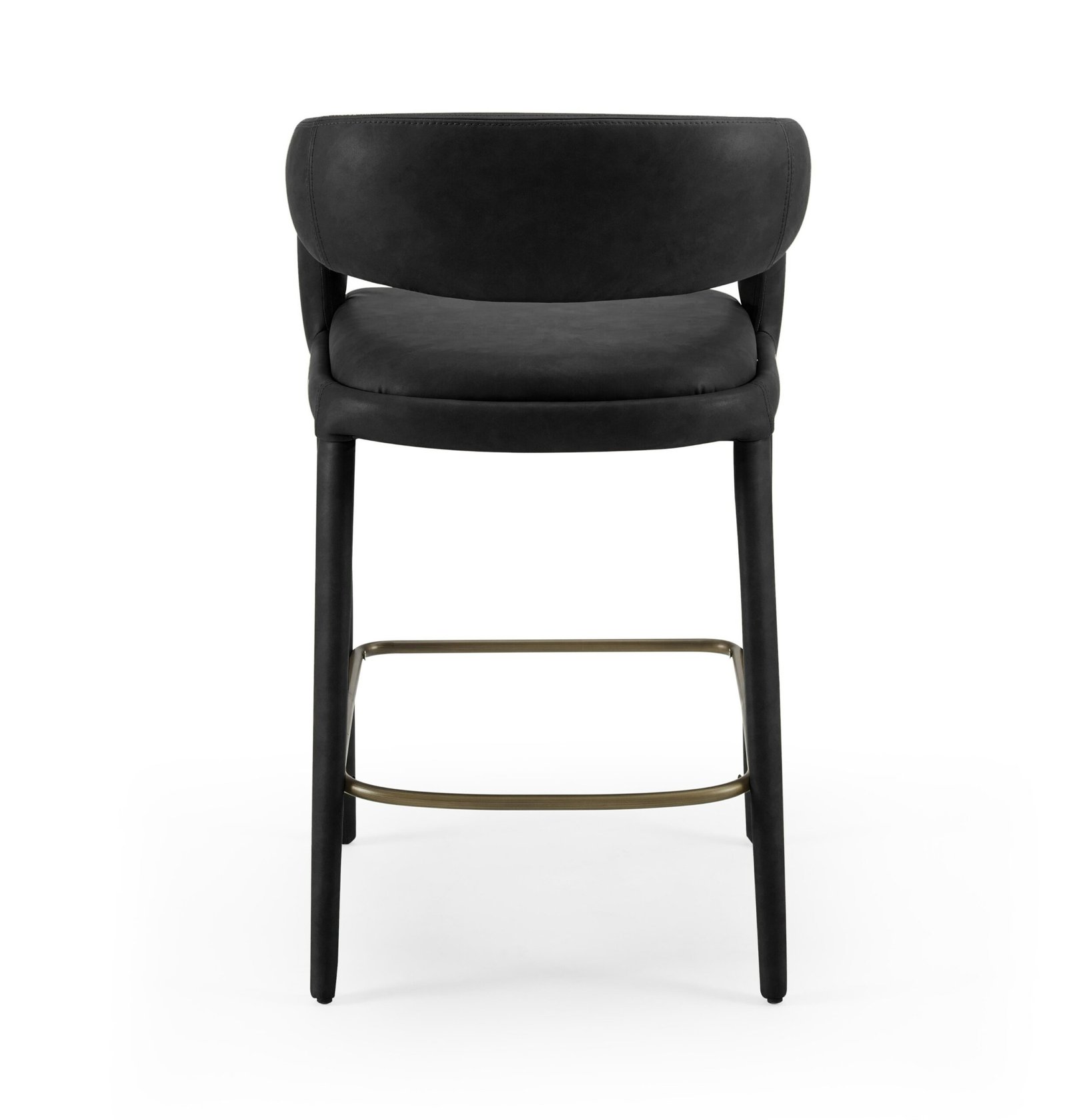 Modrest Faerron - Modern Black Leatherette Counter Chair - Image 3