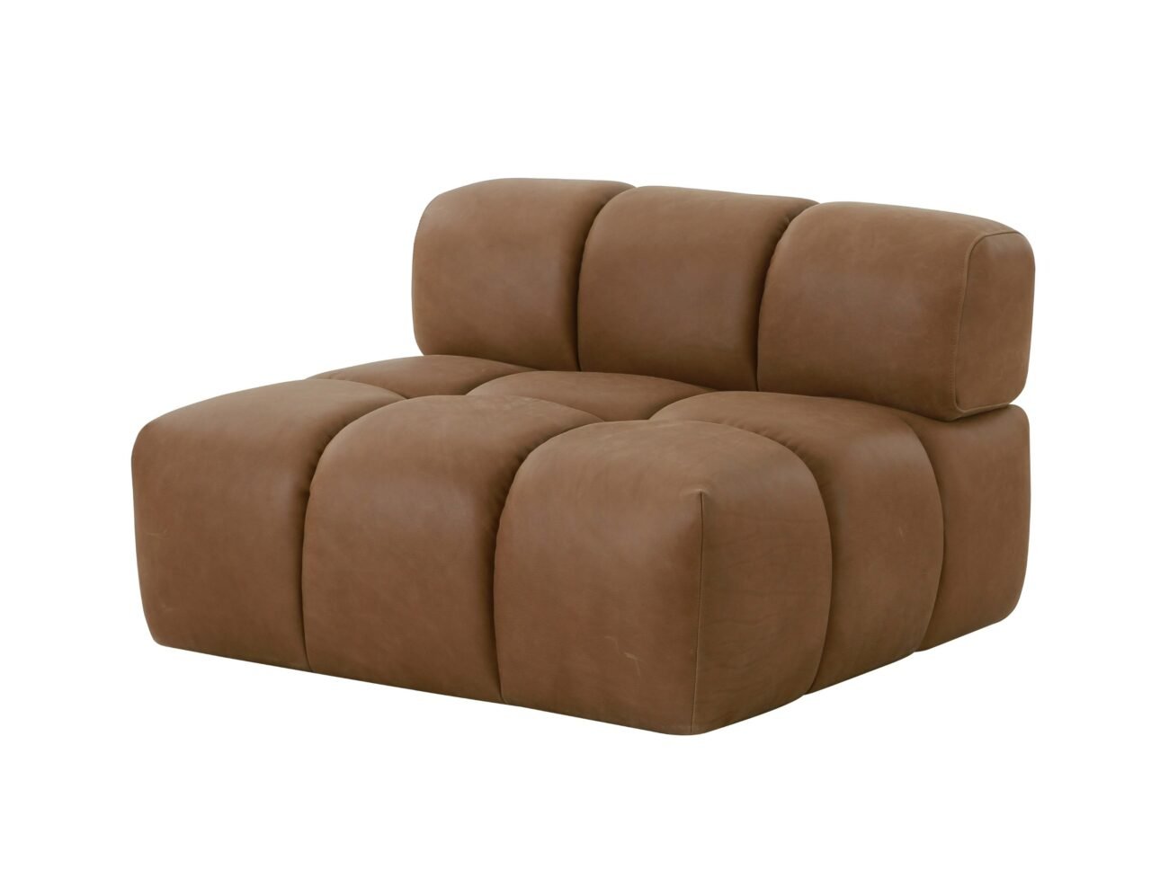 Divani Casa Everest - Modern Brown Leather Modular Sectional Sofa - Image 3