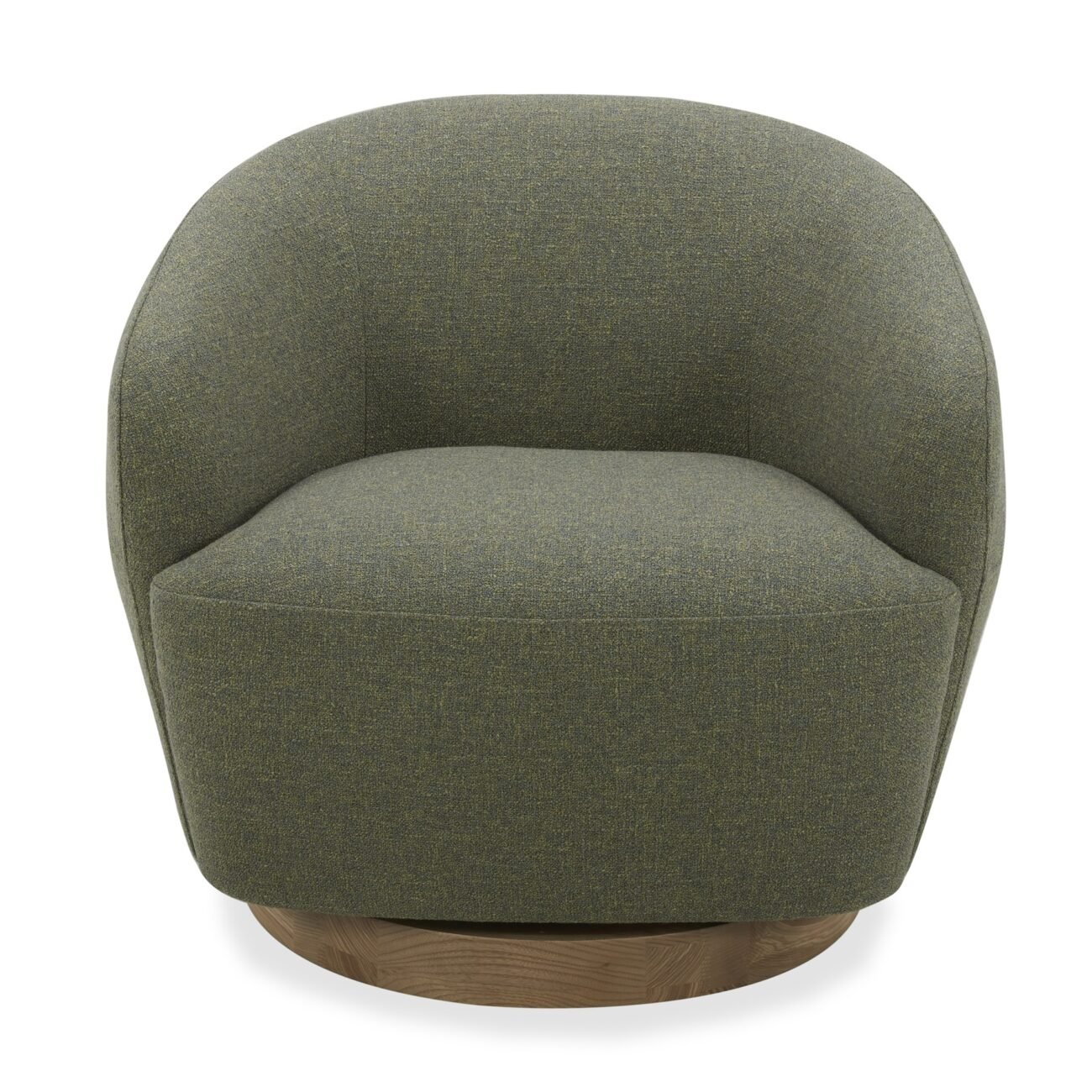 Divani Casa Agatha - Modern Hemp Fabric Swivel Accent Chair
