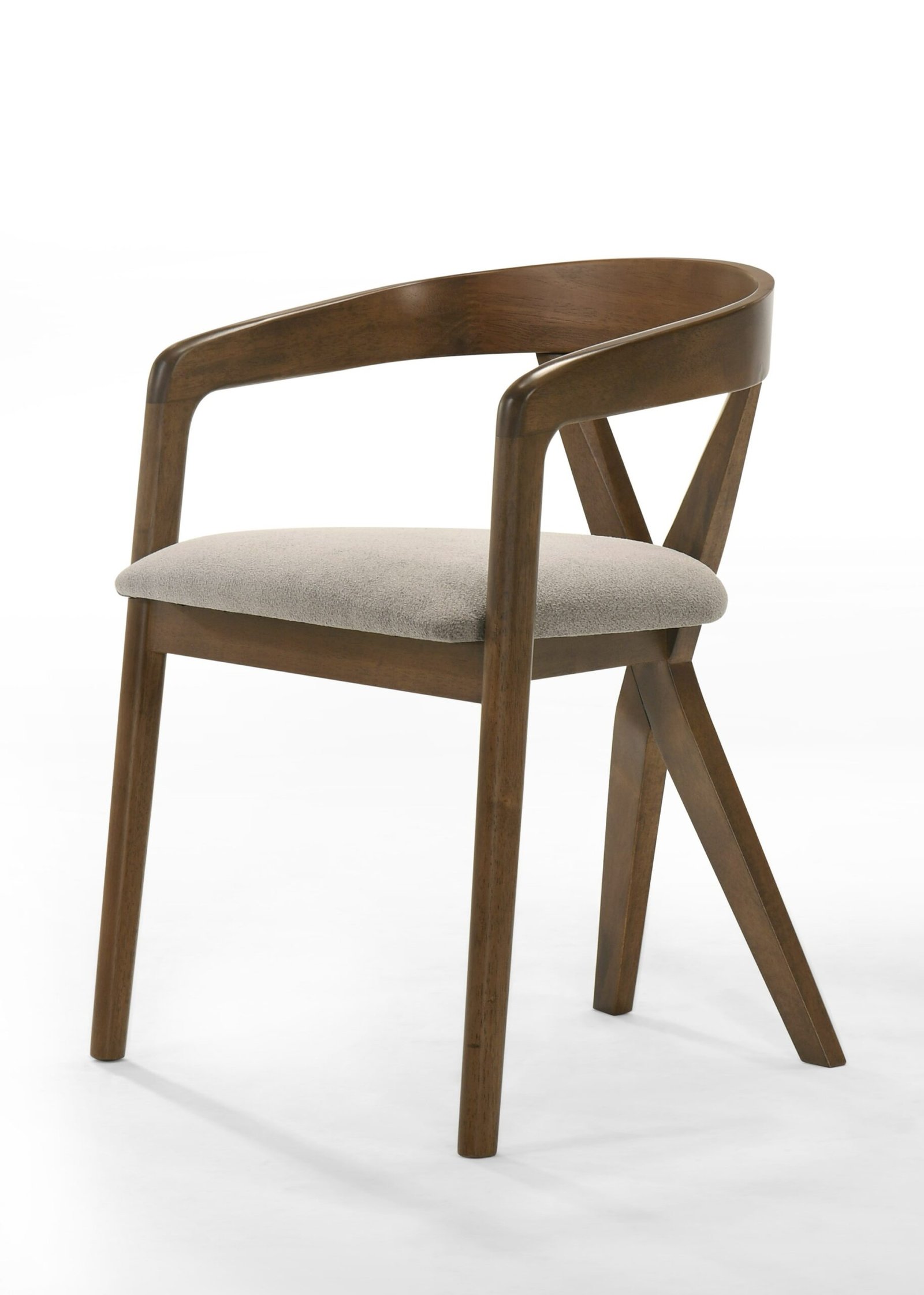 Modrest Nancy + Weiss - Mid-Century Modern Marble + Walnut Dining Table Set - Image 3