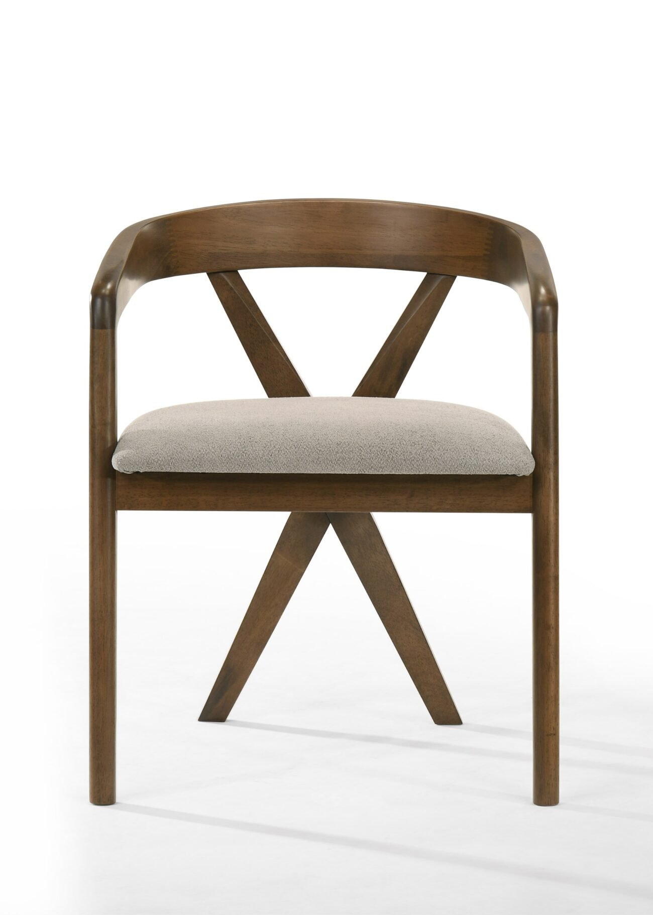 Modrest Nancy + Weiss - Mid-Century Modern Marble + Walnut Dining Table Set - Image 4