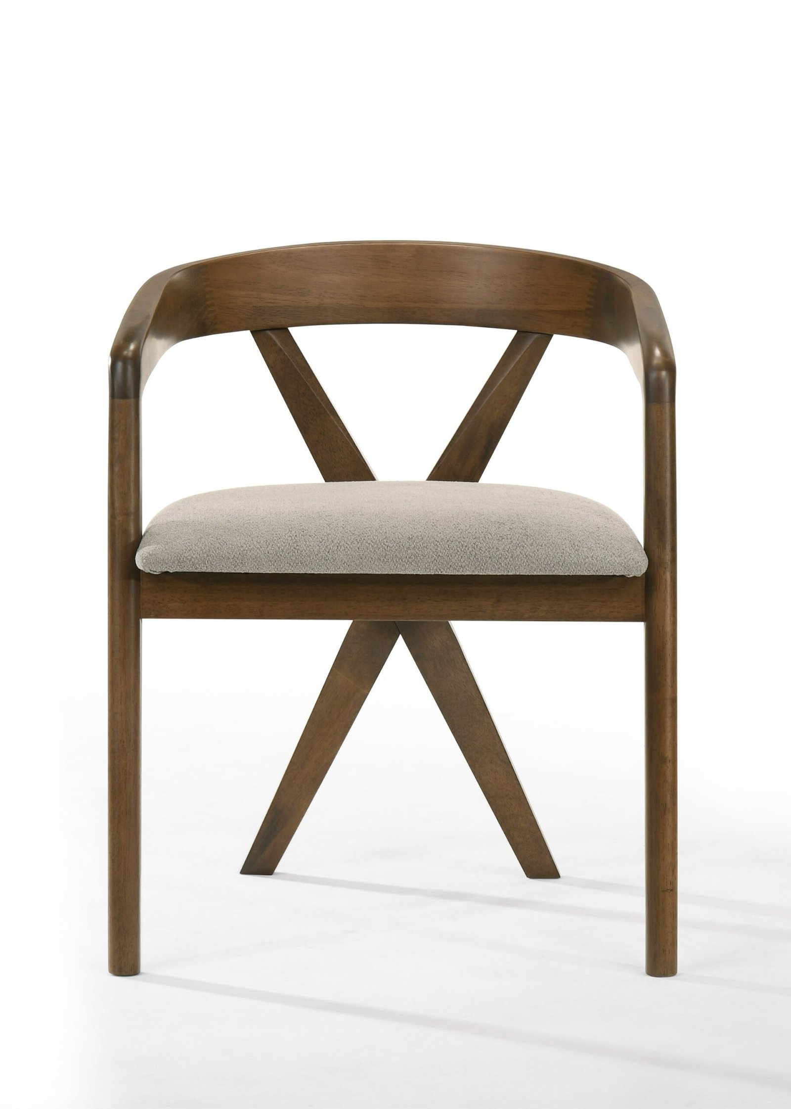 Modrest Nancy + Weiss - Mid-Century Modern Marble + Walnut Dining Table Set - Image 4