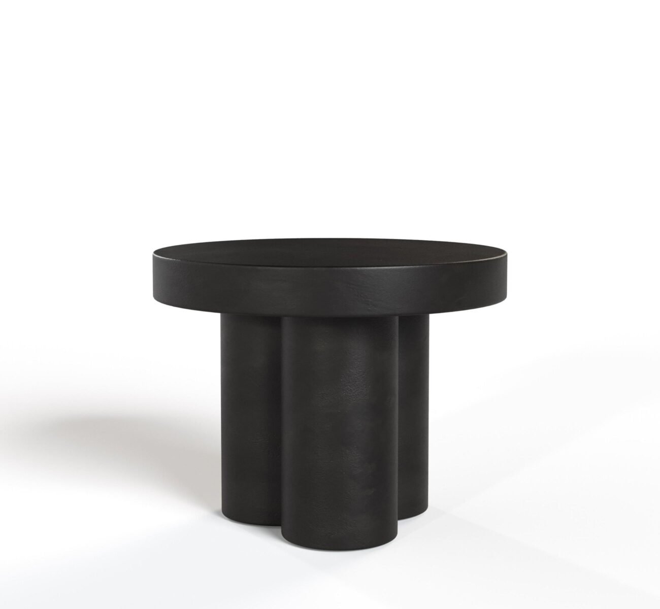 Modrest Bruni - Modern Black Concrete End Table - Image 3