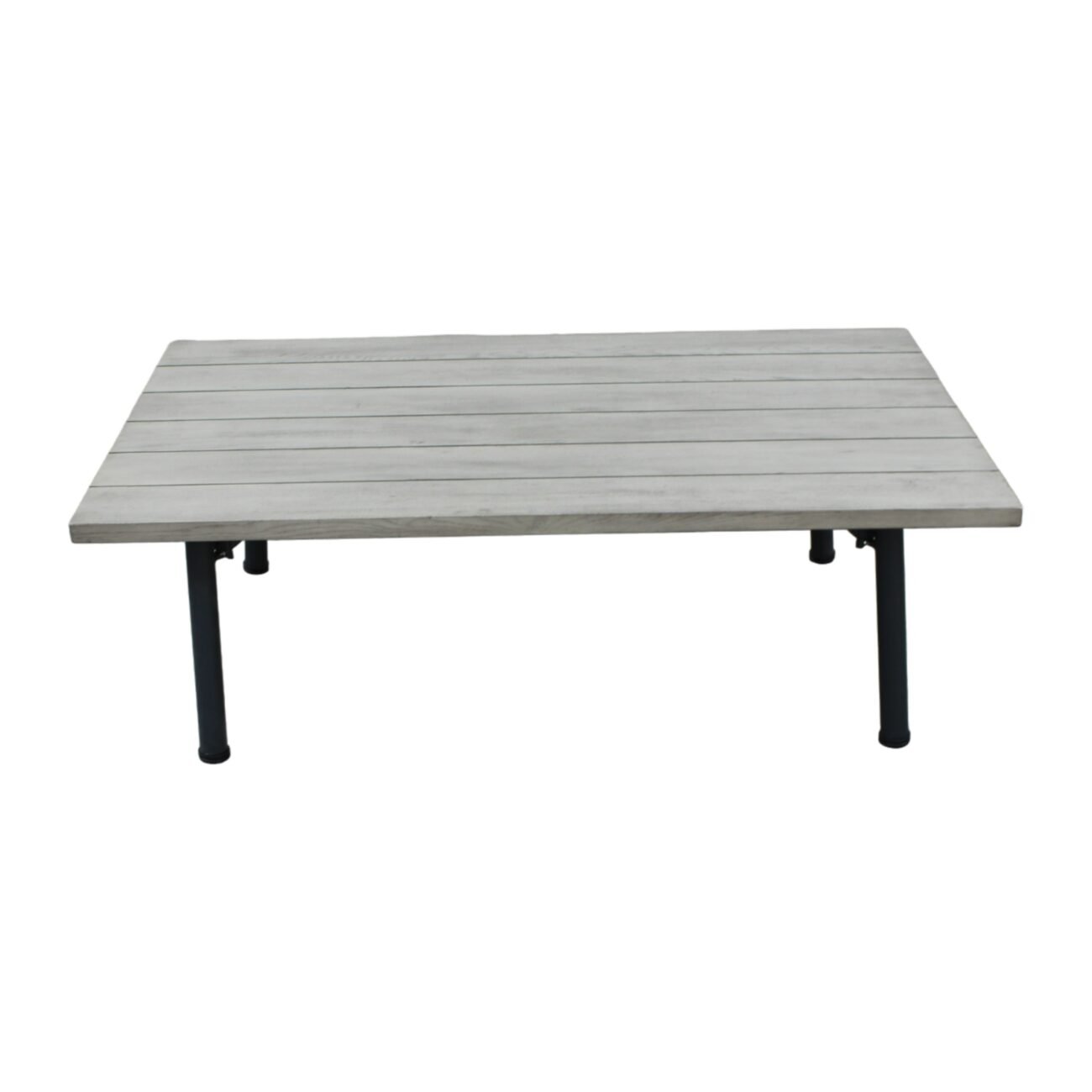 Renava Suntide - Outdoor Grey Fabric + Beige Rattan + Grey Acacia Sofa Set - Image 5