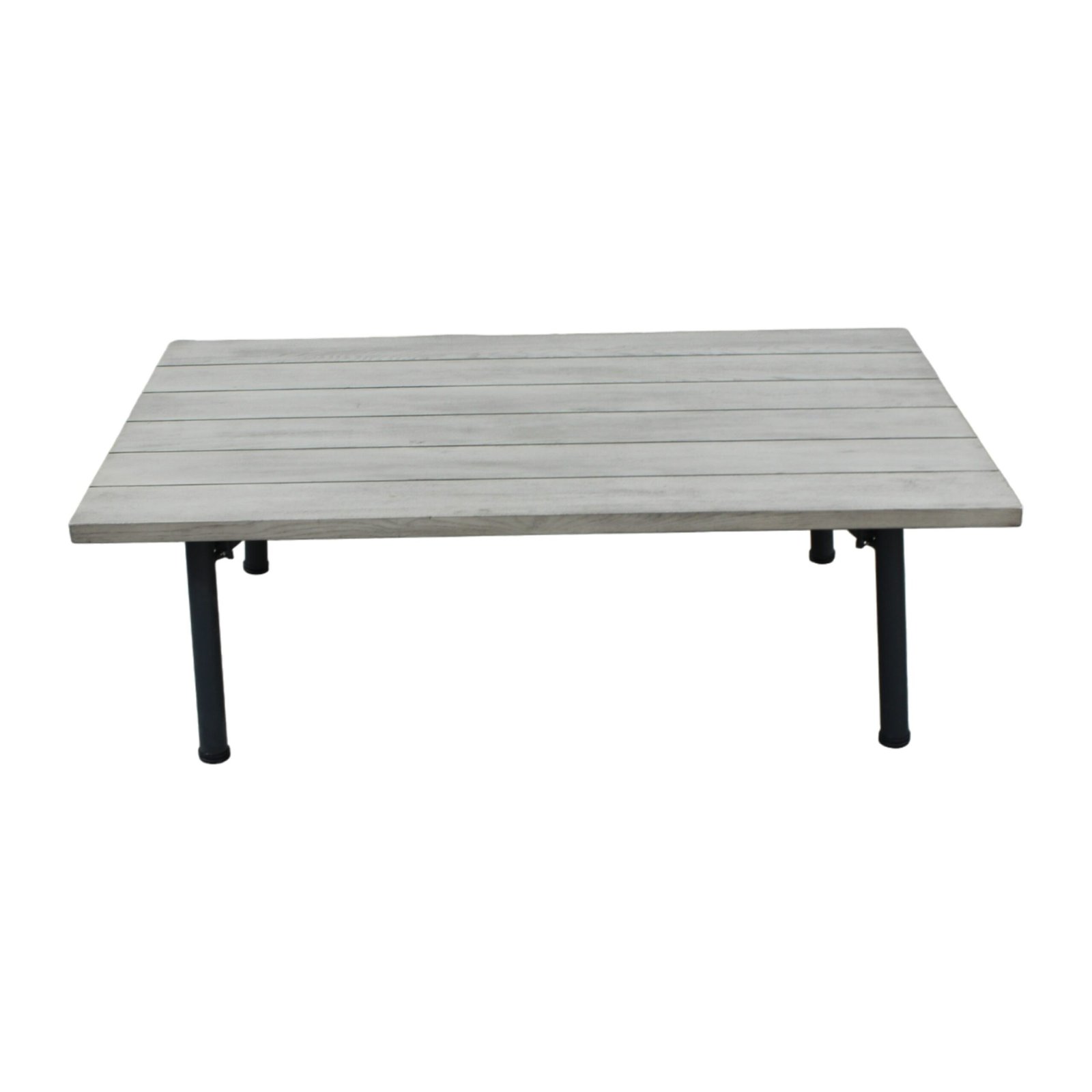 Renava Suntide - Outdoor Grey Fabric + Beige Rattan + Grey Acacia Sofa Set - Image 5