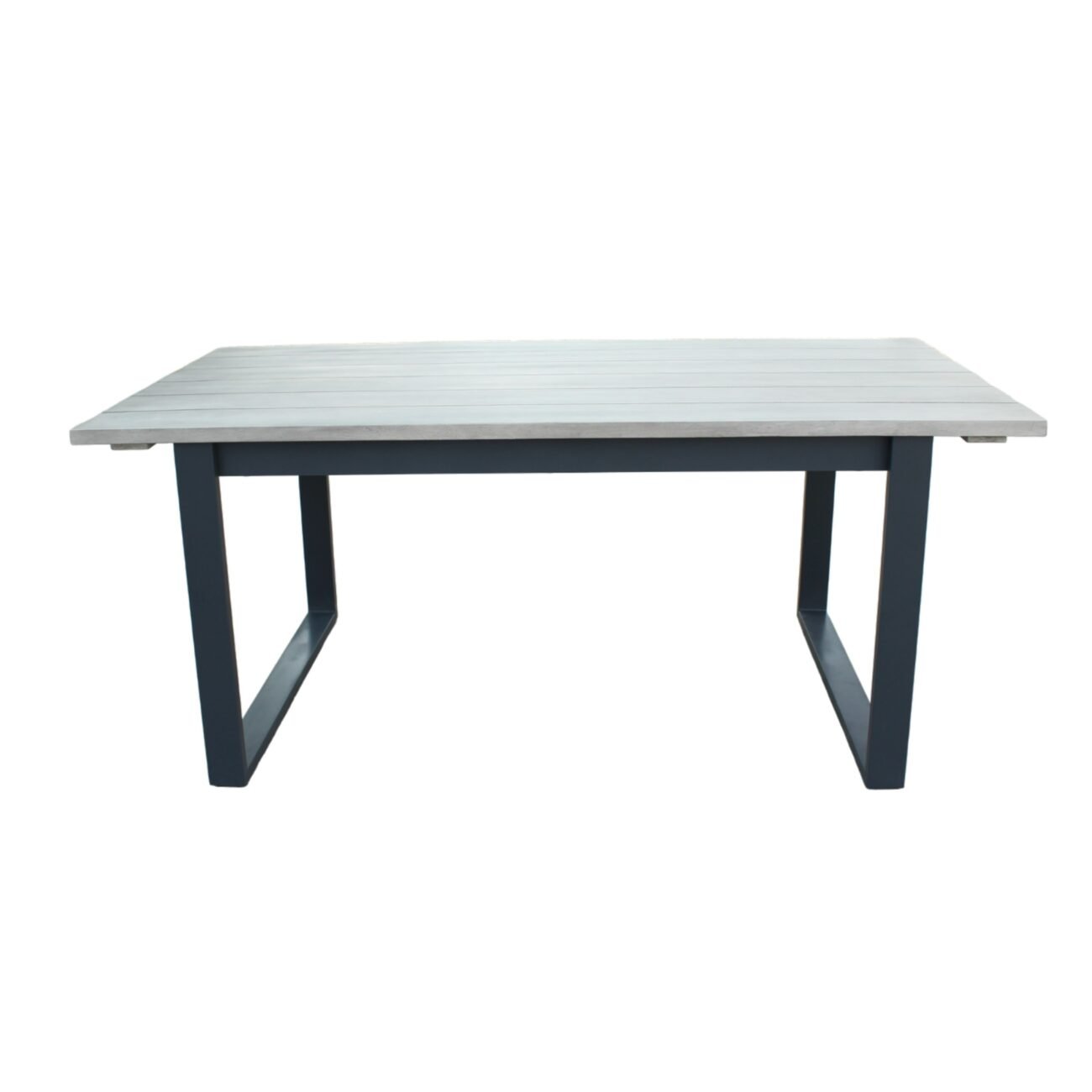 Renava Suntide - Outdoor Grey Fabric + Grey Acacia + Beige Rattan Dining Set