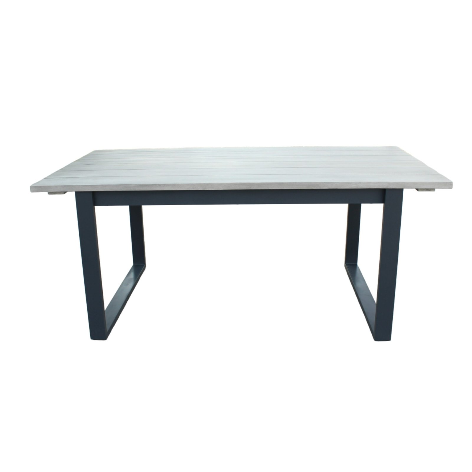 Renava Suntide - Outdoor Grey Fabric + Grey Acacia + Beige Rattan Dining Set