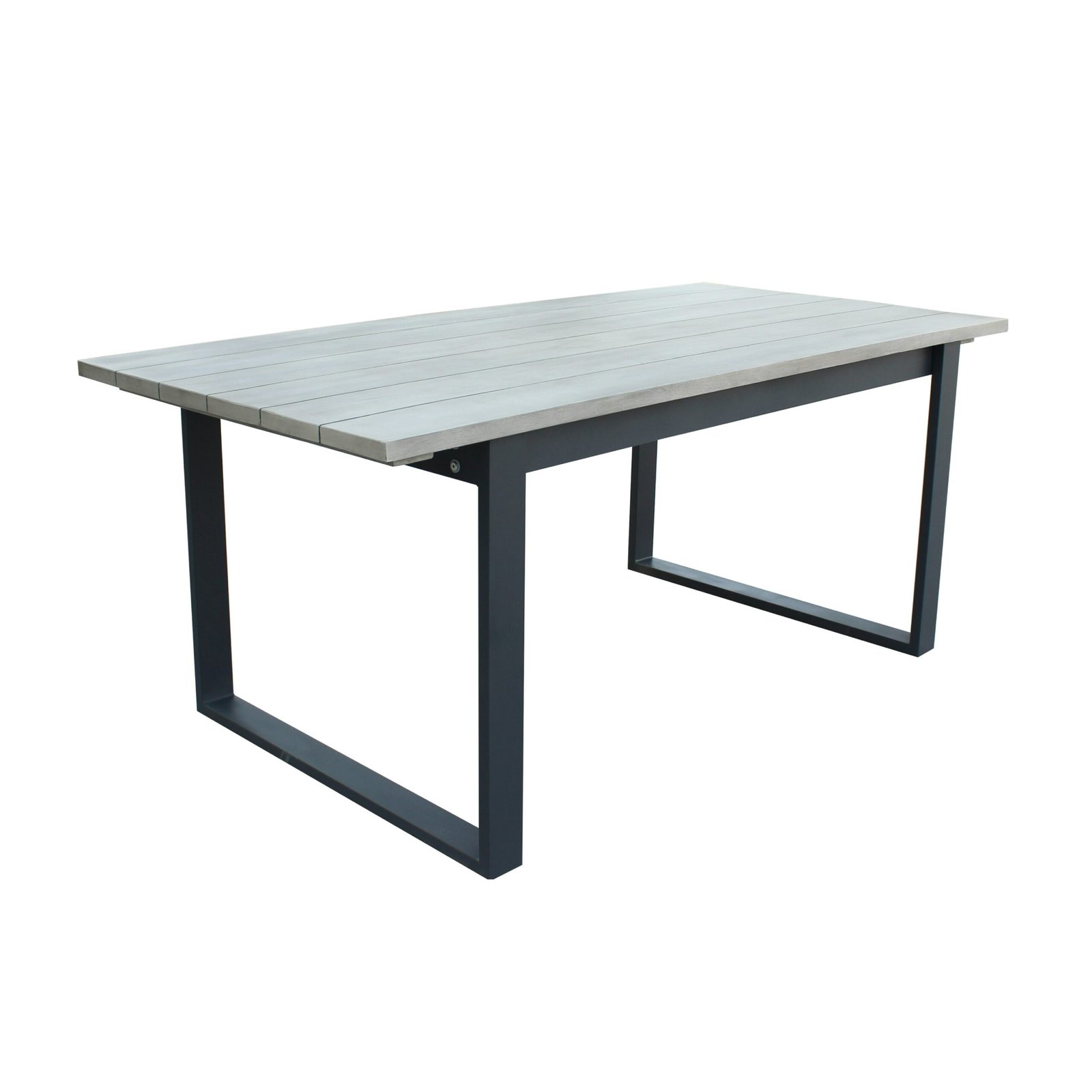 Renava Suntide - Outdoor Grey Fabric + Grey Acacia + Beige Rattan Dining Set - Image 2