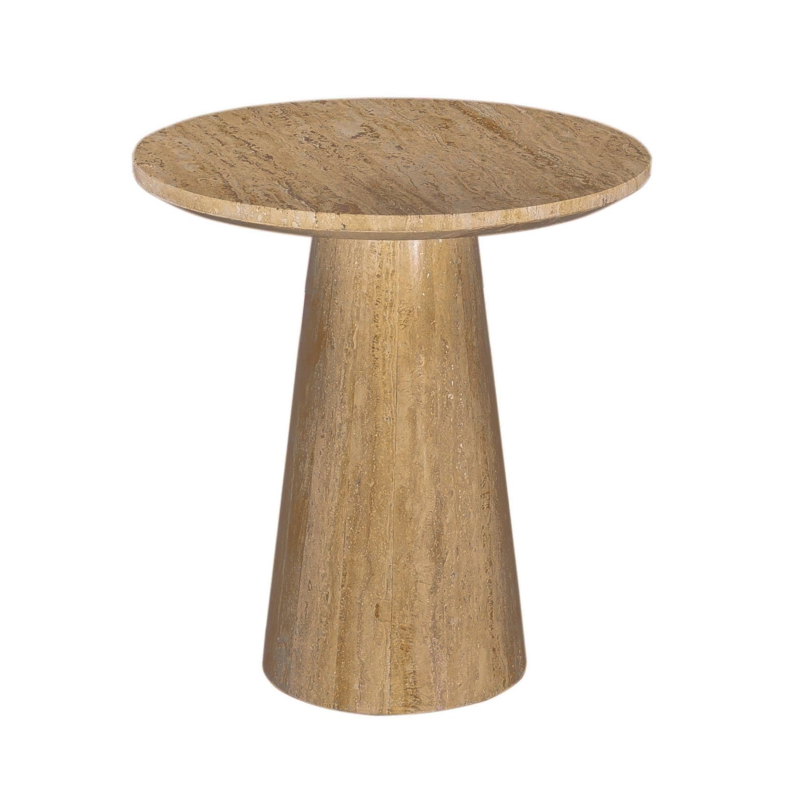 Modrest Velma - Modern Travertine Marble End Table - Image 4
