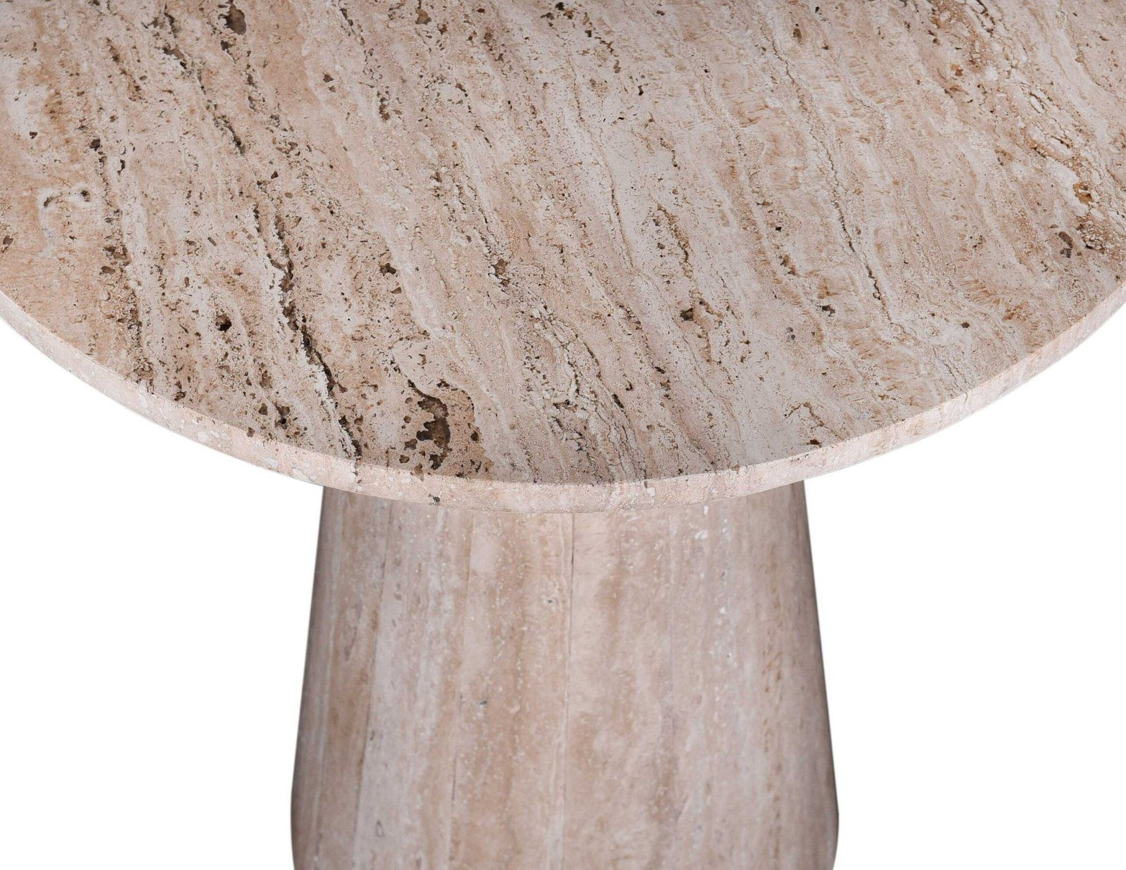 Modrest Velma - Modern Travertine Marble End Table - Image 2