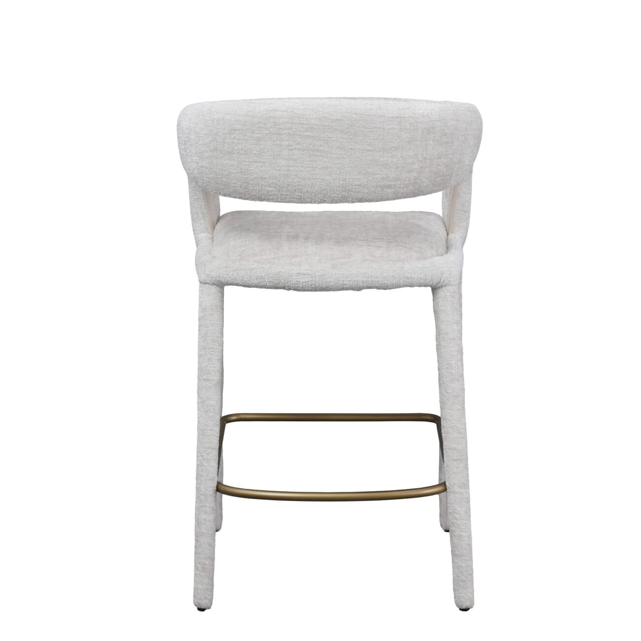 Modrest Faerron - Modern Light Grey Fabric Counter Chair - Image 4
