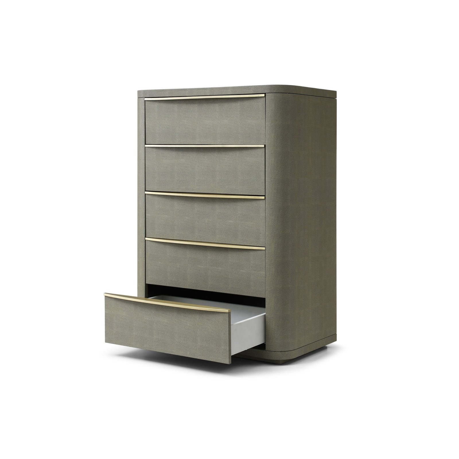 Modrest Lois - Modern Beige Shagreen + Brass Chest - Image 2