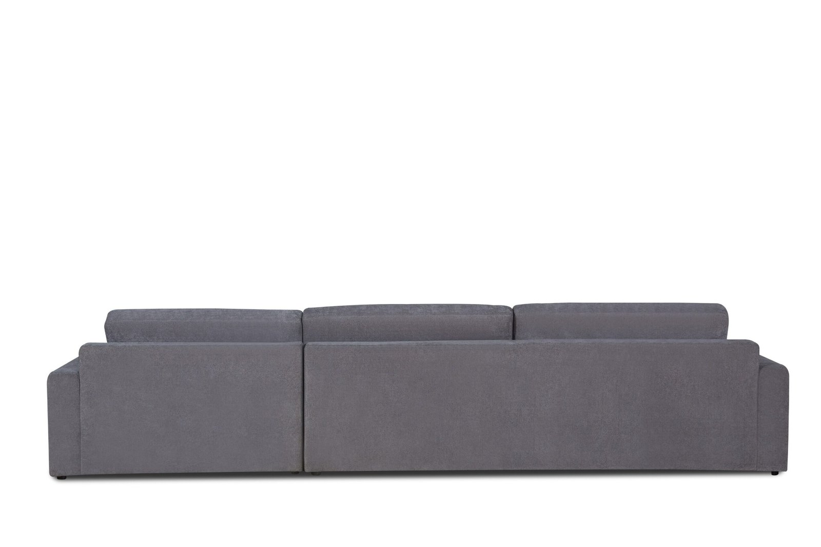 Divani Casa Loki - Modern Grey Fabric Right Facing Sectional Sofa - Image 3