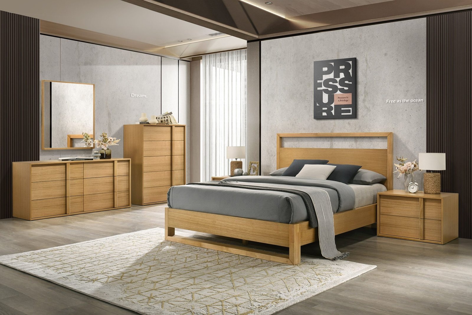 Nova Domus Berlin - Modern Natural Oak Nightstand - Image 3