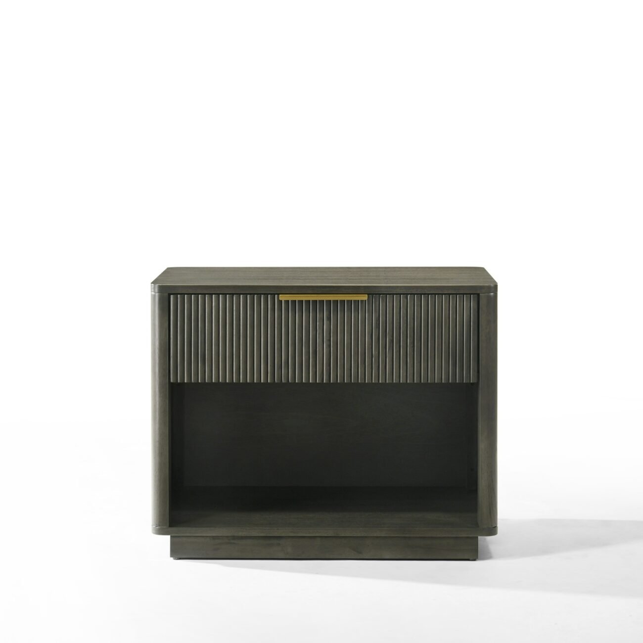 Nova Domus Santa Barbara + Santa Monica - Modern Grey Fabric + Grey Wash Bedroom Set - Image 3
