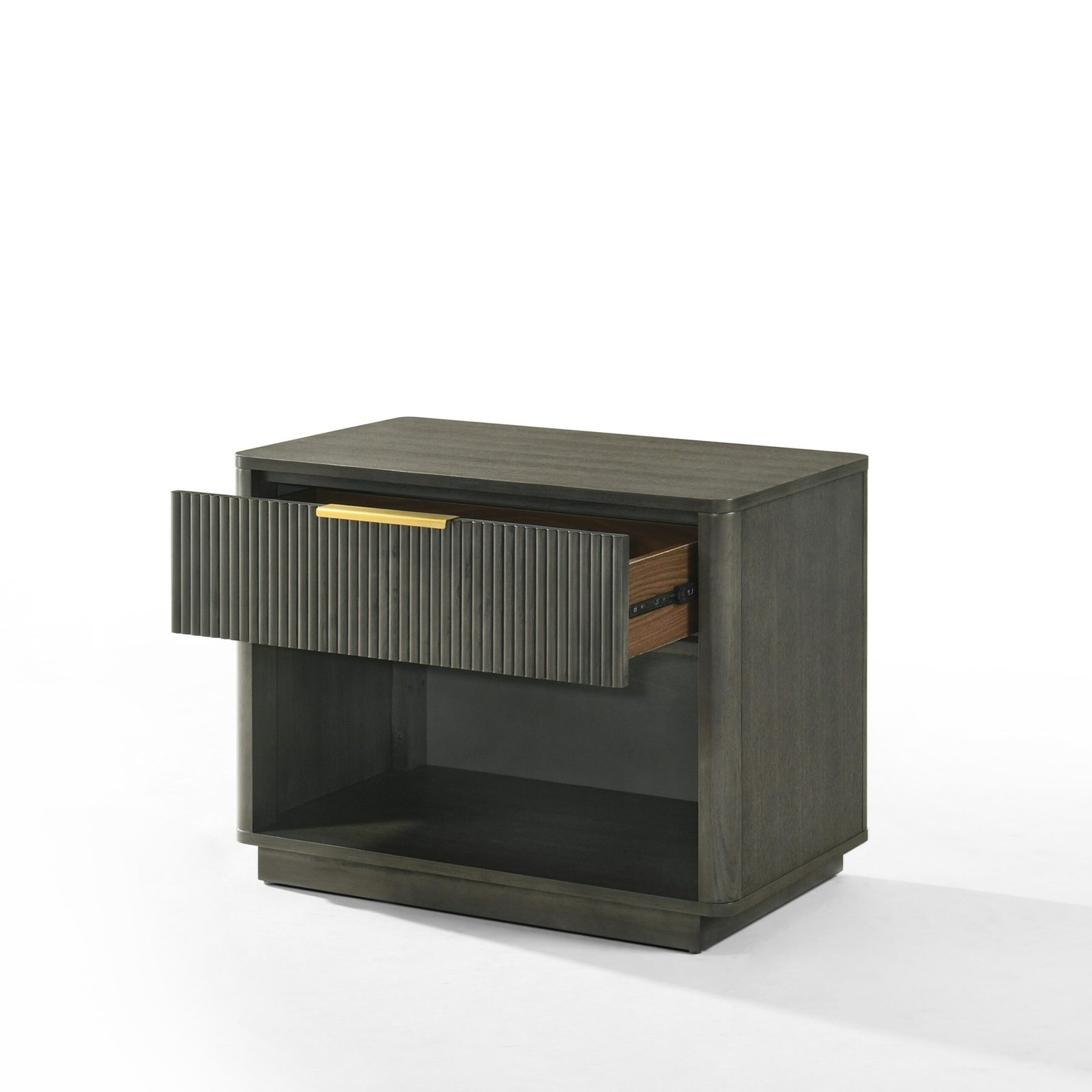 Nova Domus Santa Barbara + Santa Monica - Modern Grey Fabric + Grey Wash Bedroom Set - Image 5
