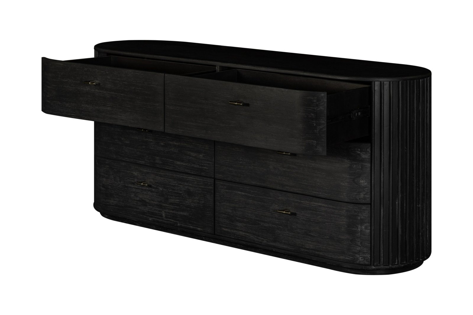 Modrest Fields - Modern Black Acacia Dresser - Image 2