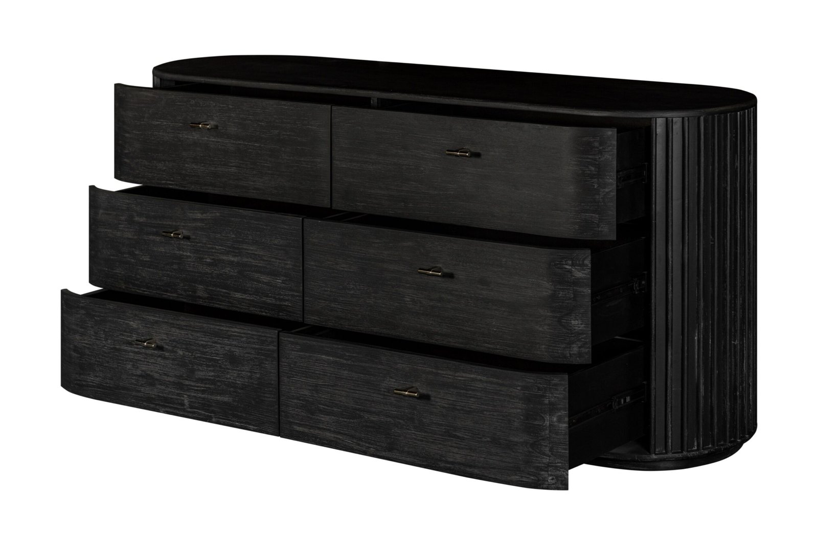 Modrest Fields - Modern Black Acacia Dresser - Image 3
