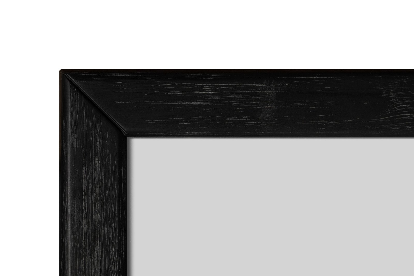 Modrest Fields - Modern Black Acacia Mirror - Image 2