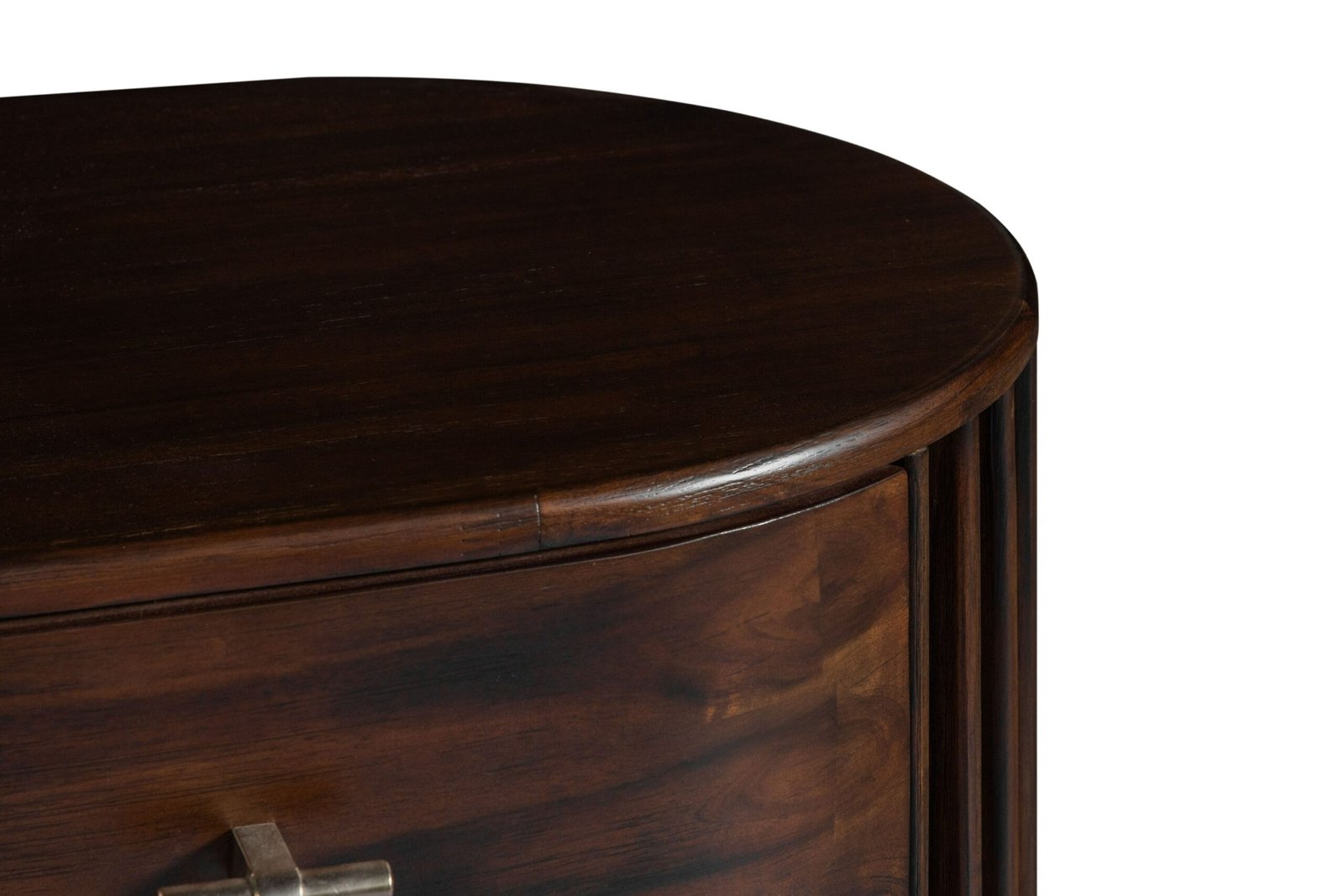 Modrest Fields - Modern Walnut Acacia Nightstand - Image 5