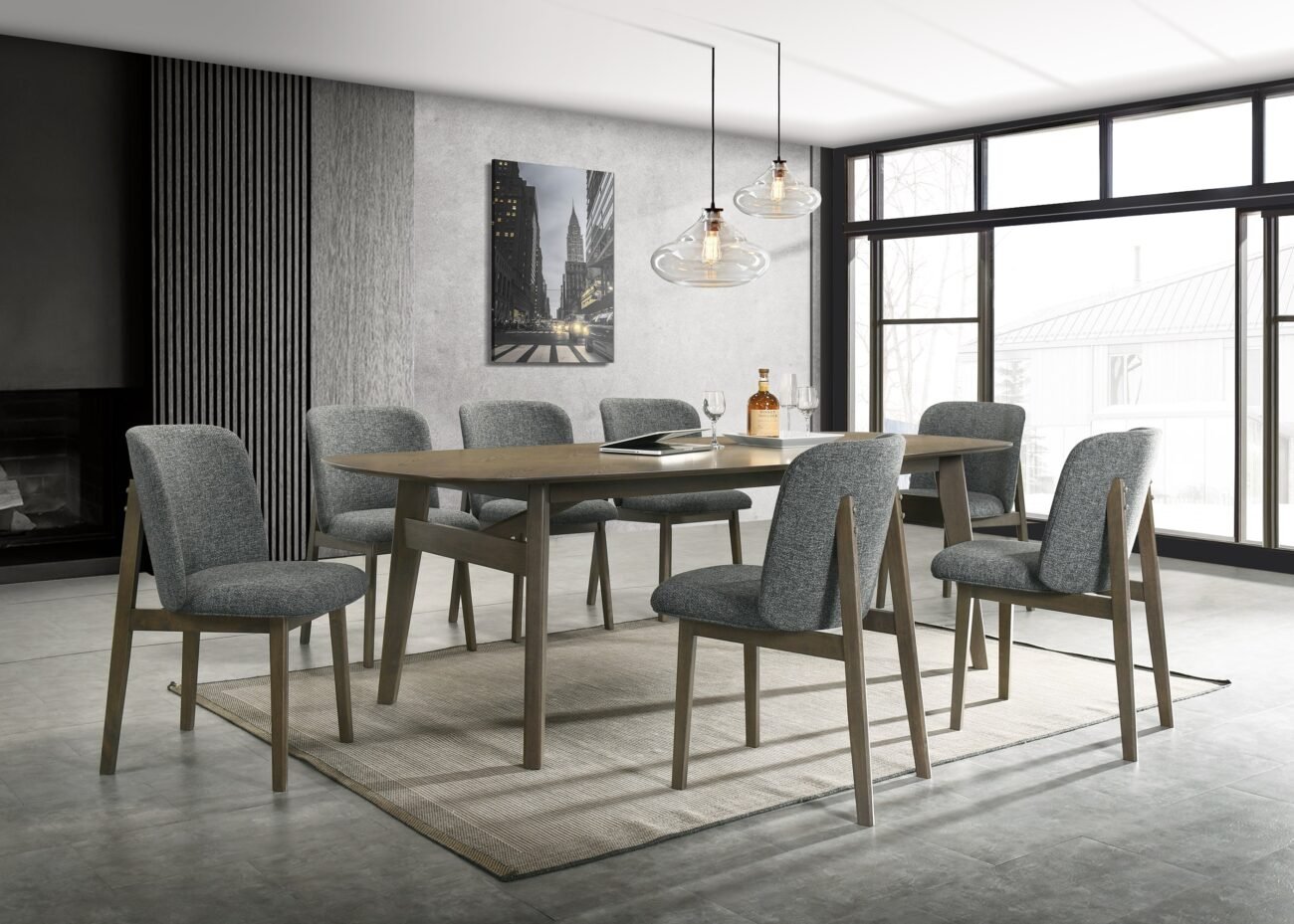Modrest Costello - Mid-Century Modern Wenge Dining Table