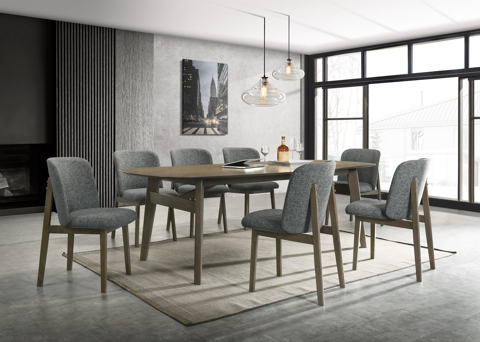 Modrest Costello - Mid-Century Modern Wenge Dining Table