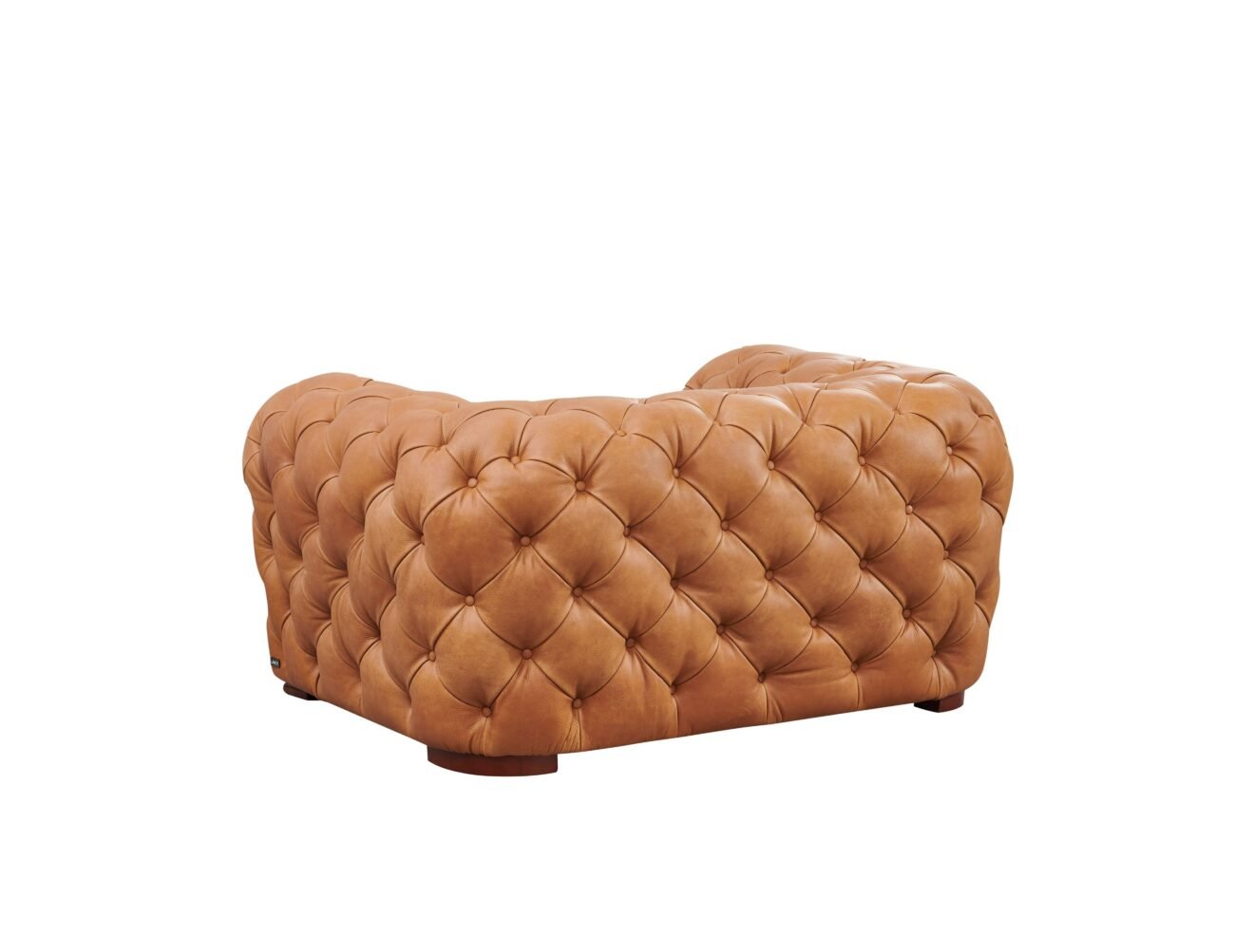 Divani Casa Dexter - Transitional Camel Full Italian Leather Lounge Chair - Image 3