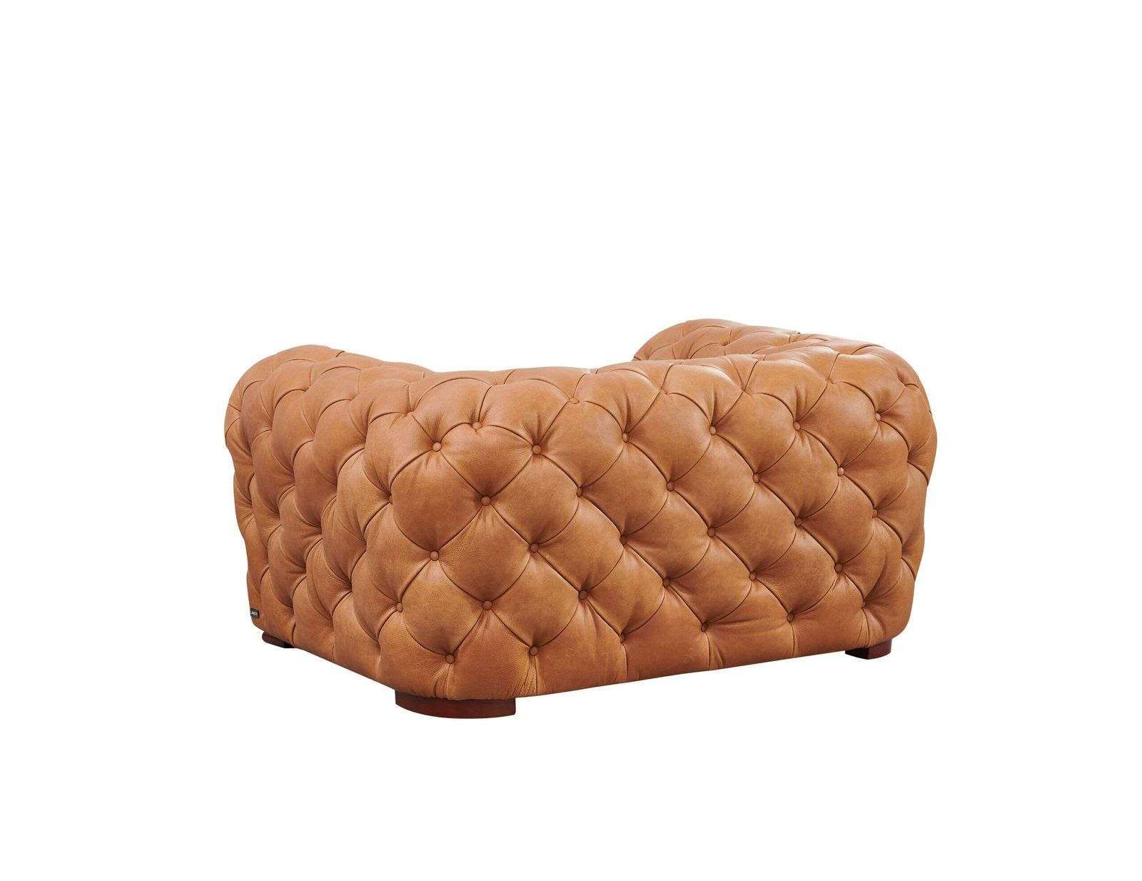 Divani Casa Dexter - Transitional Camel Full Italian Leather Lounge Chair - Image 3