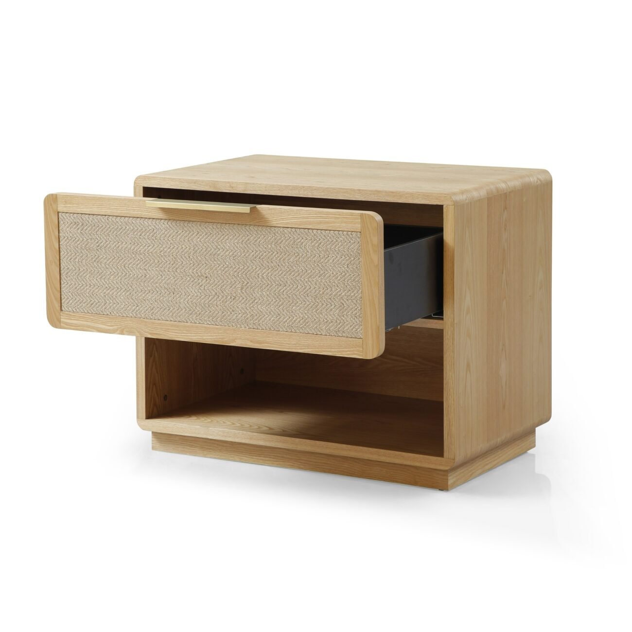 Modrest Gavin - Modern Natural Ash + Rattan 4-Piece Bedroom Set - Image 4