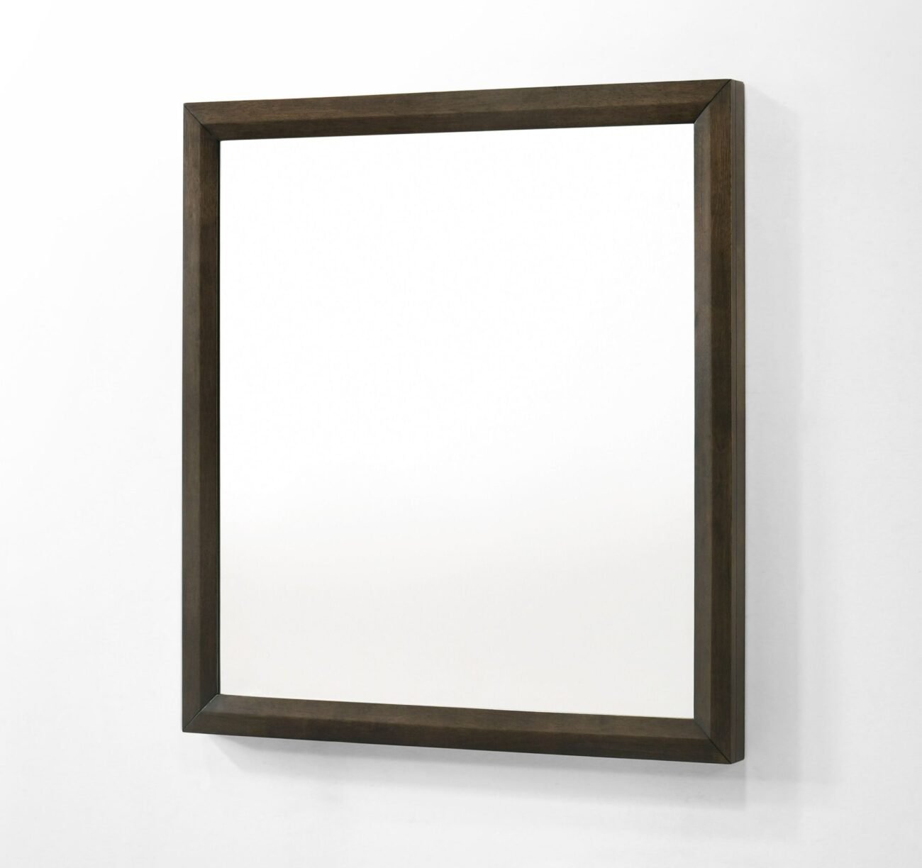 Modrest Manhattan - Contemporary Brown Oak Mirror - Image 2