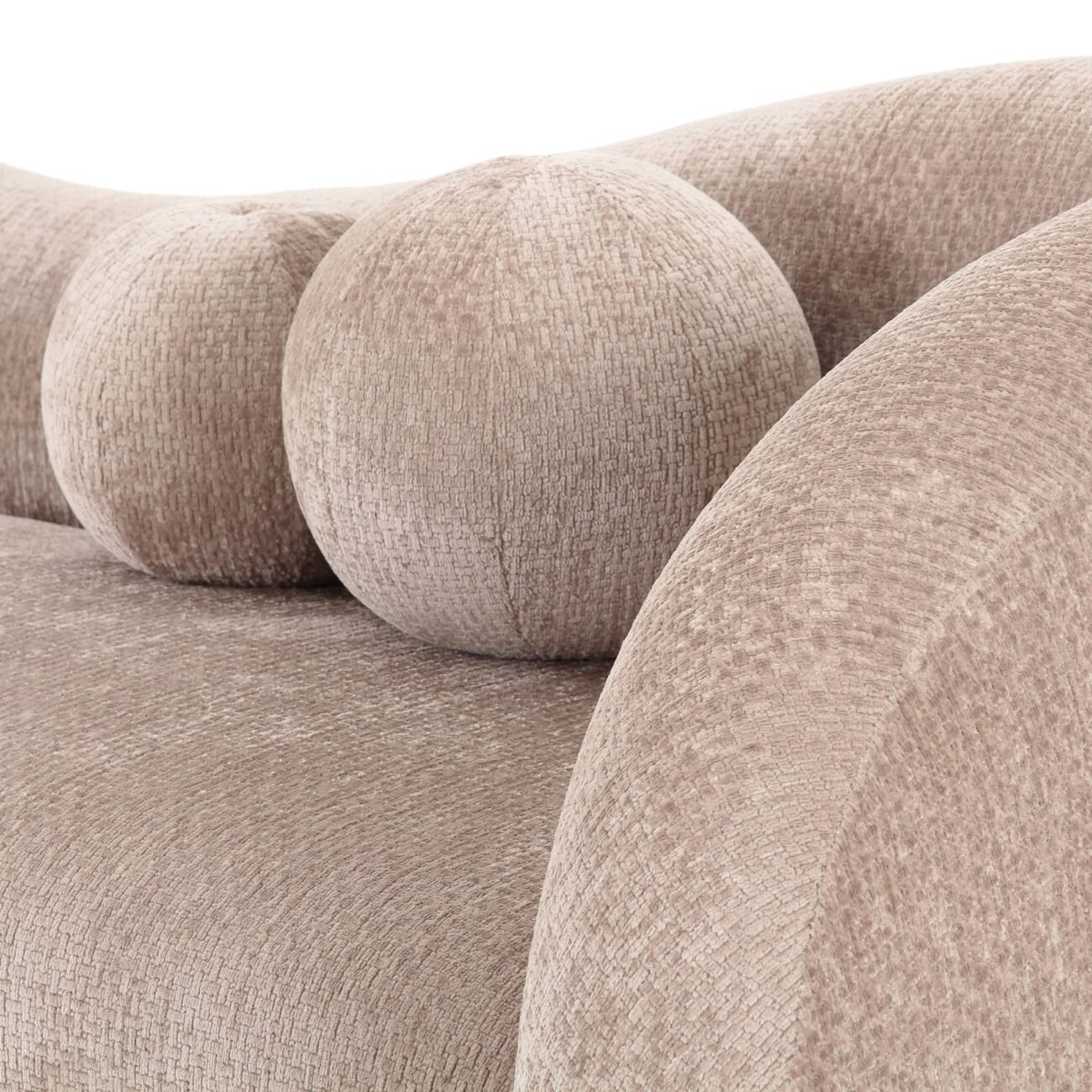 Divani Casa Calico - Contemporary Beige Fabric 4-Seat Sofa - Image 4