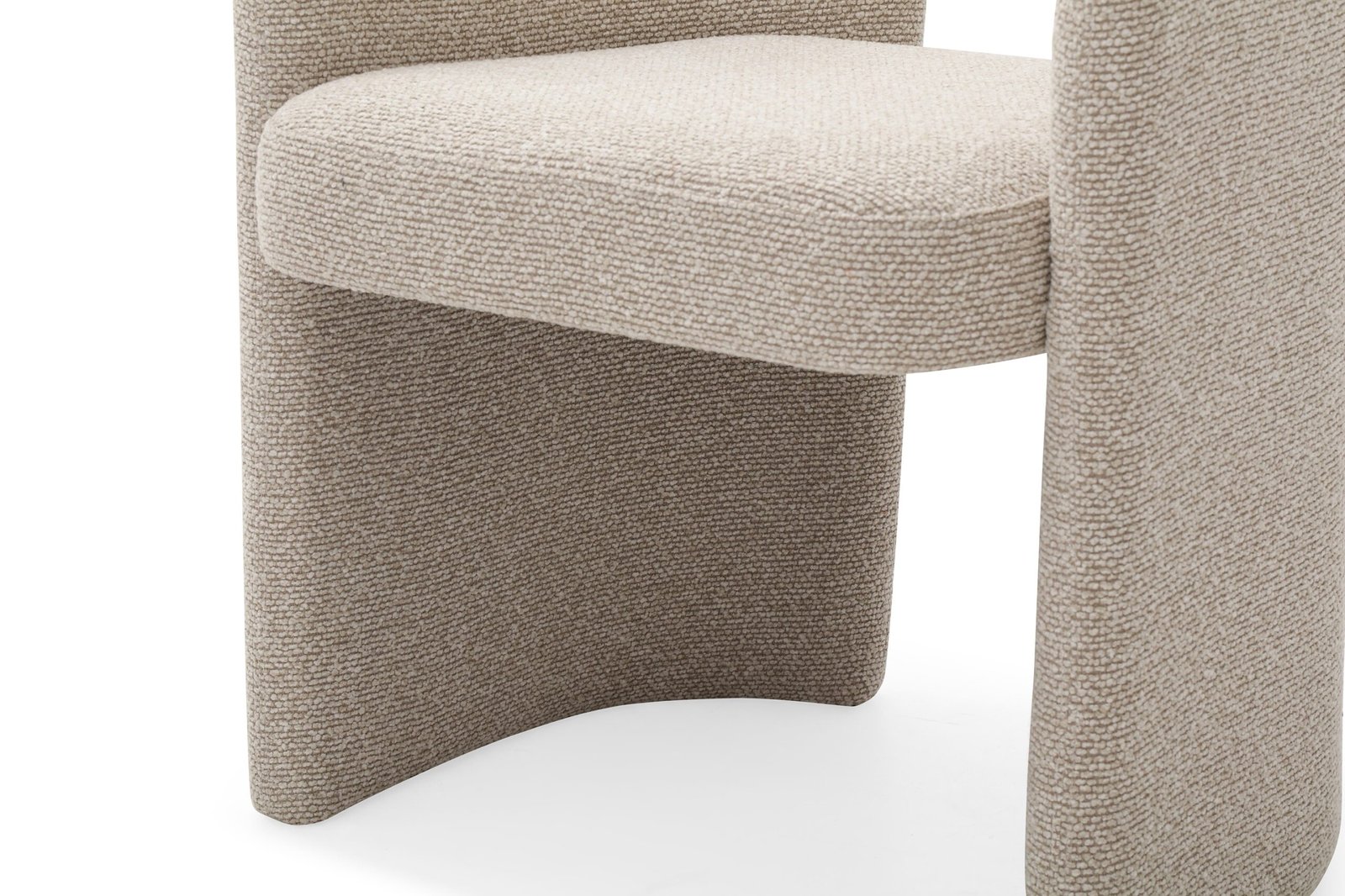 Modrest Ashley - Modern Beige Fabric + Brushed Brass Dining Chair - Image 5