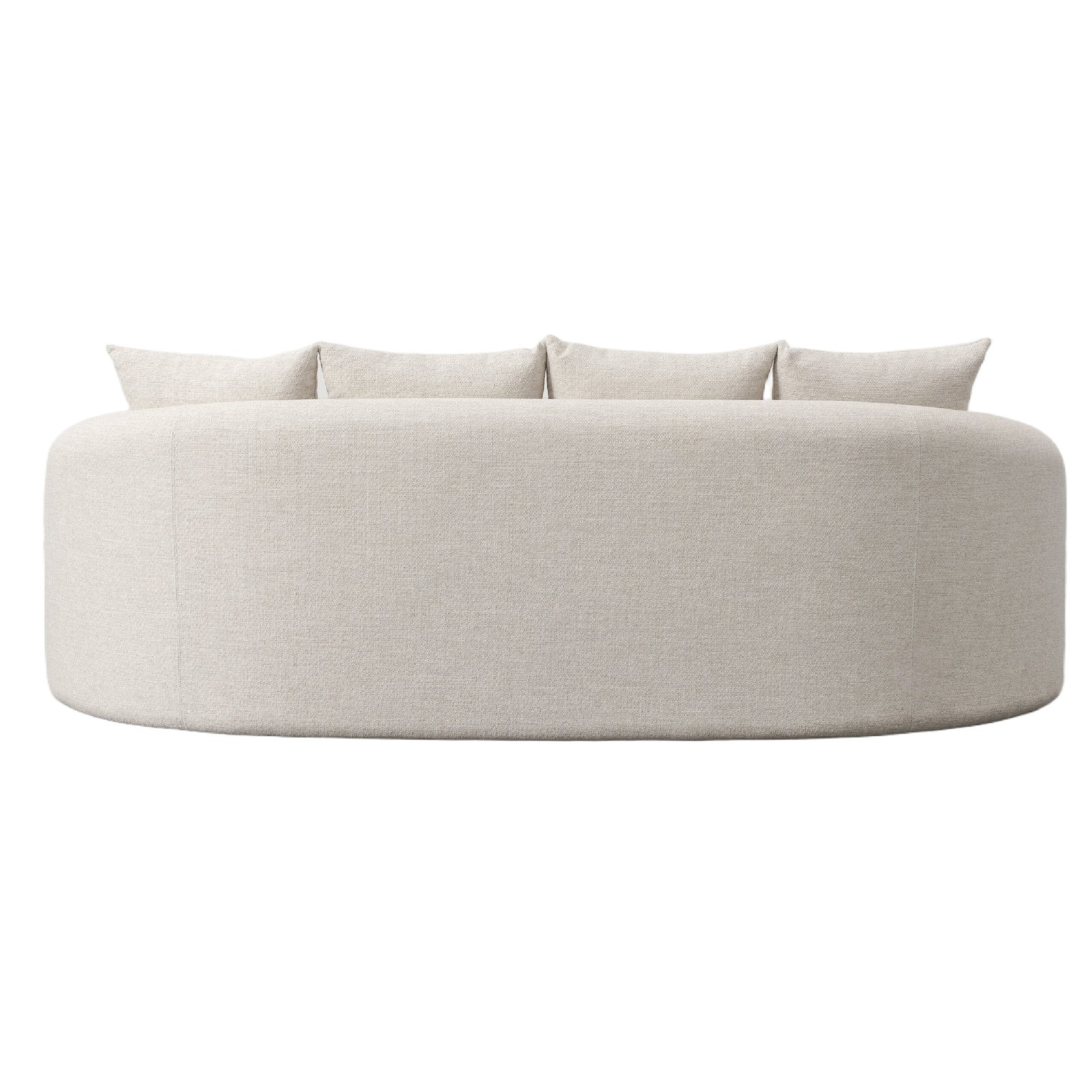 Renava Tabarca - Outdoor Beige Fabric 3 Seat Sofa - Image 4