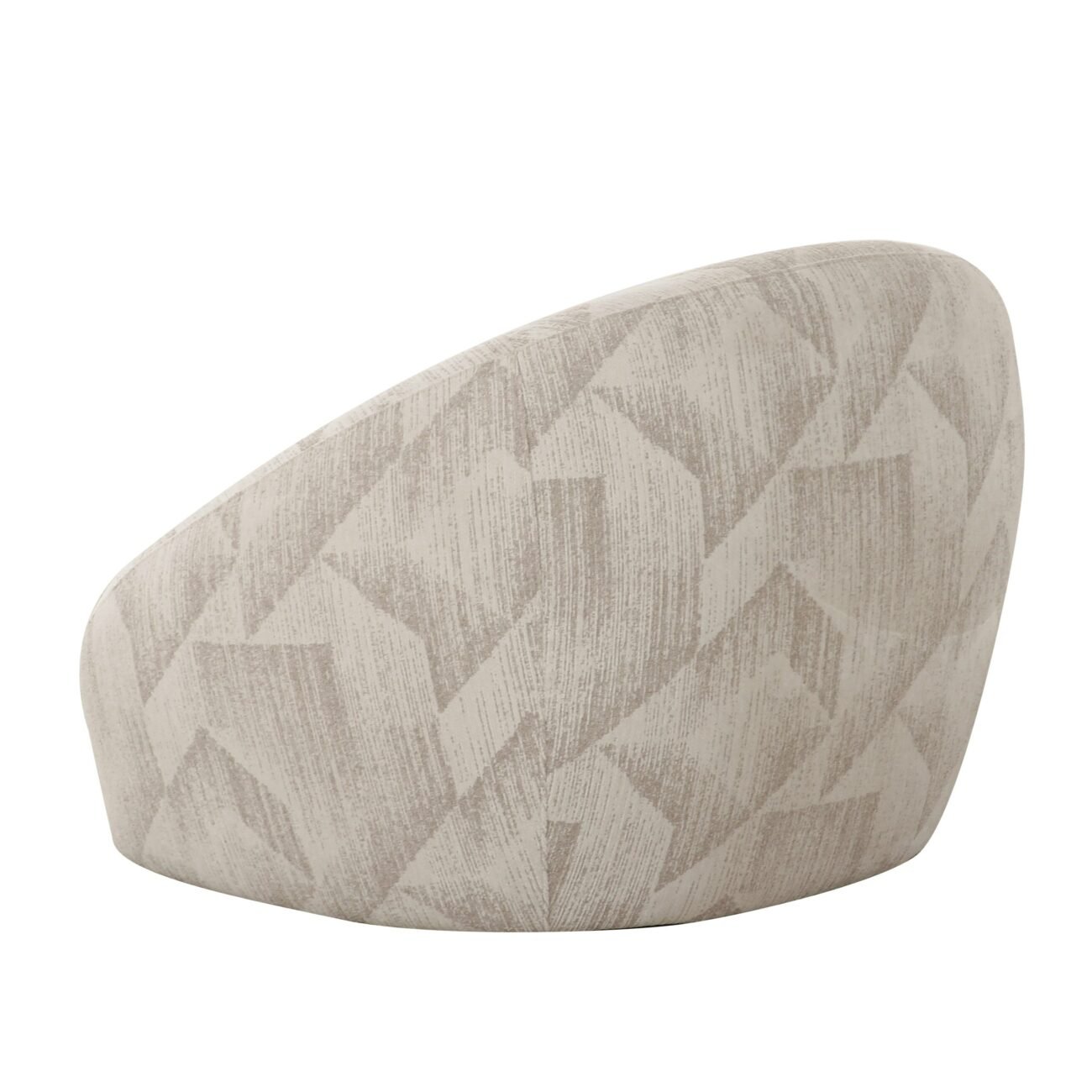 Divani Casa Gentle - Modern Beige Pattern Fabric Accent Chair - Image 2