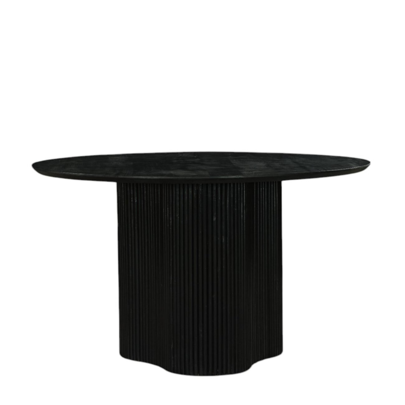 Modrest Myra - Modern Black Wood Round Dining Table