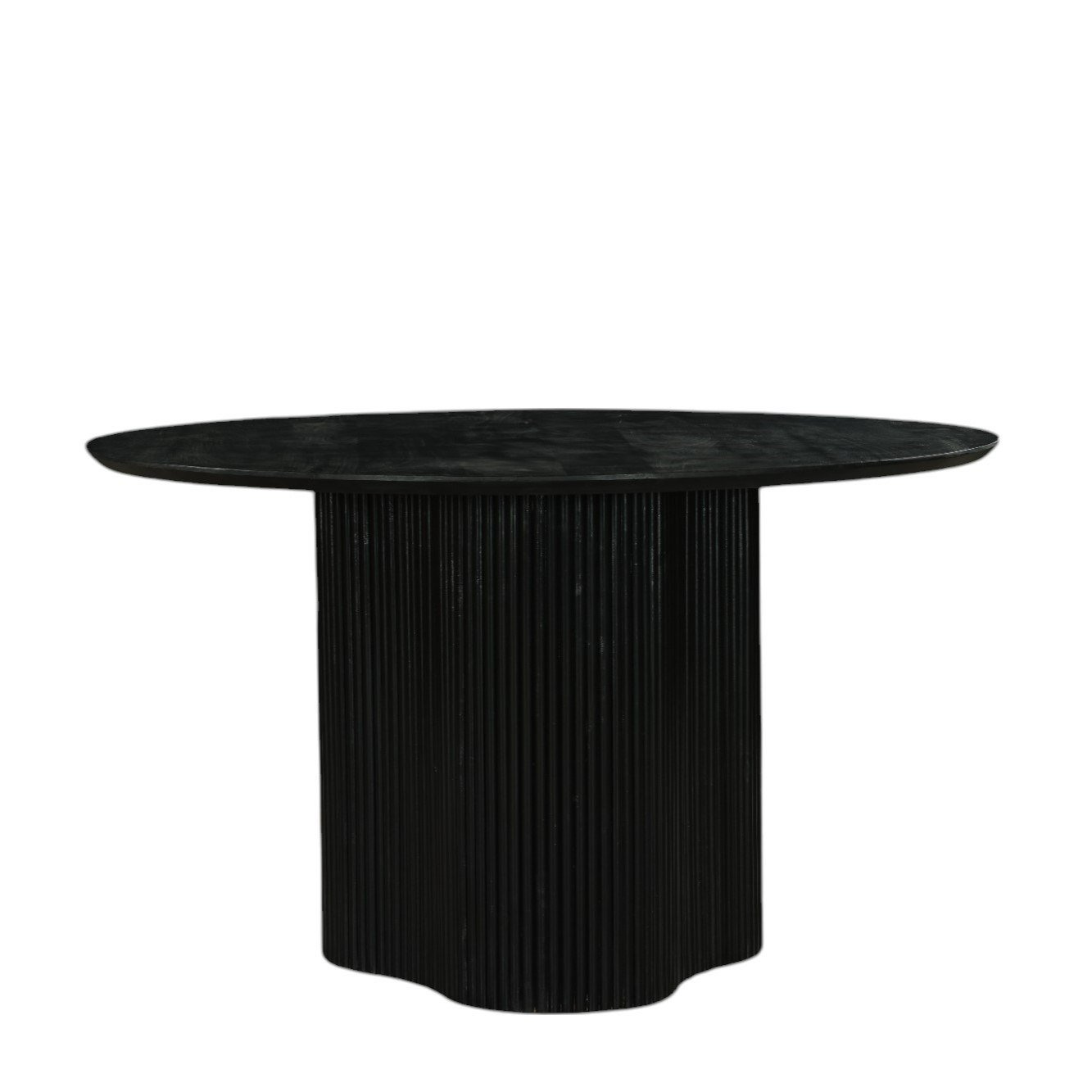 Modrest Myra - Modern Black Wood Round Dining Table