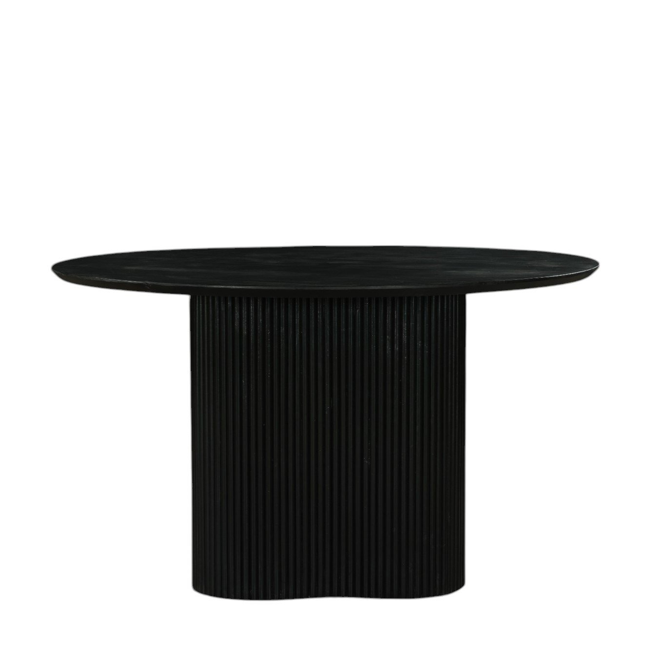 Modrest Myra - Modern Black Wood Round Dining Table - Image 2