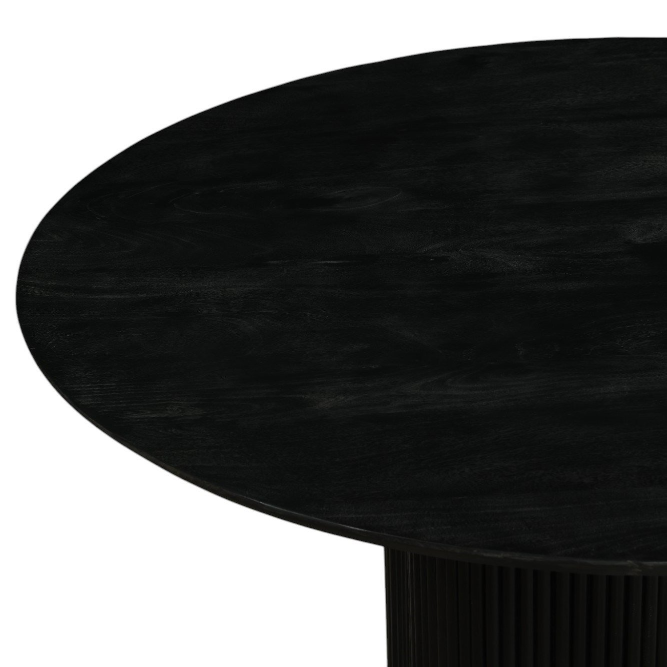Modrest Myra - Modern Black Wood Round Dining Table - Image 3