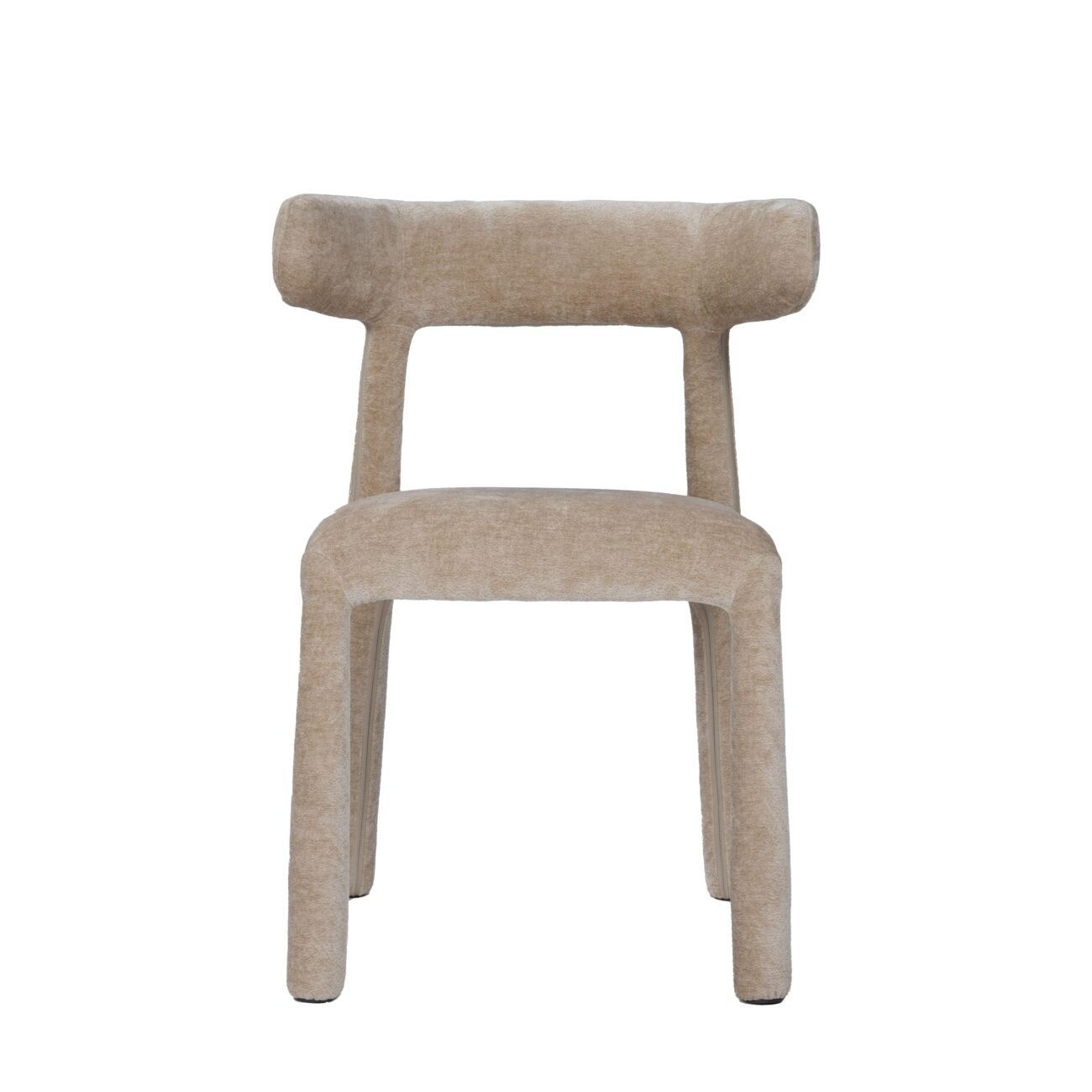 Modrest Homan - Modern Beige Velvet Dining Chair