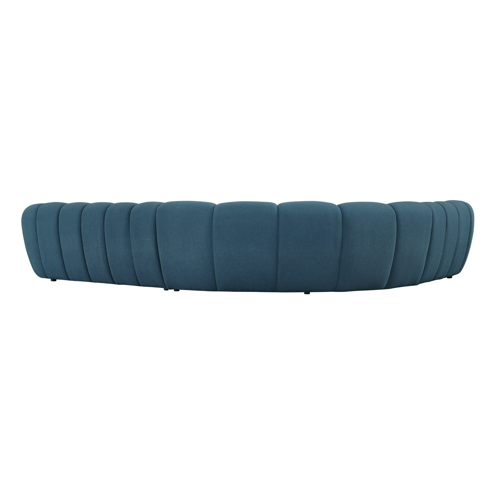 Divani Casa Yolonda - Dark Teal Fabric Sectional Sofa - Image 5