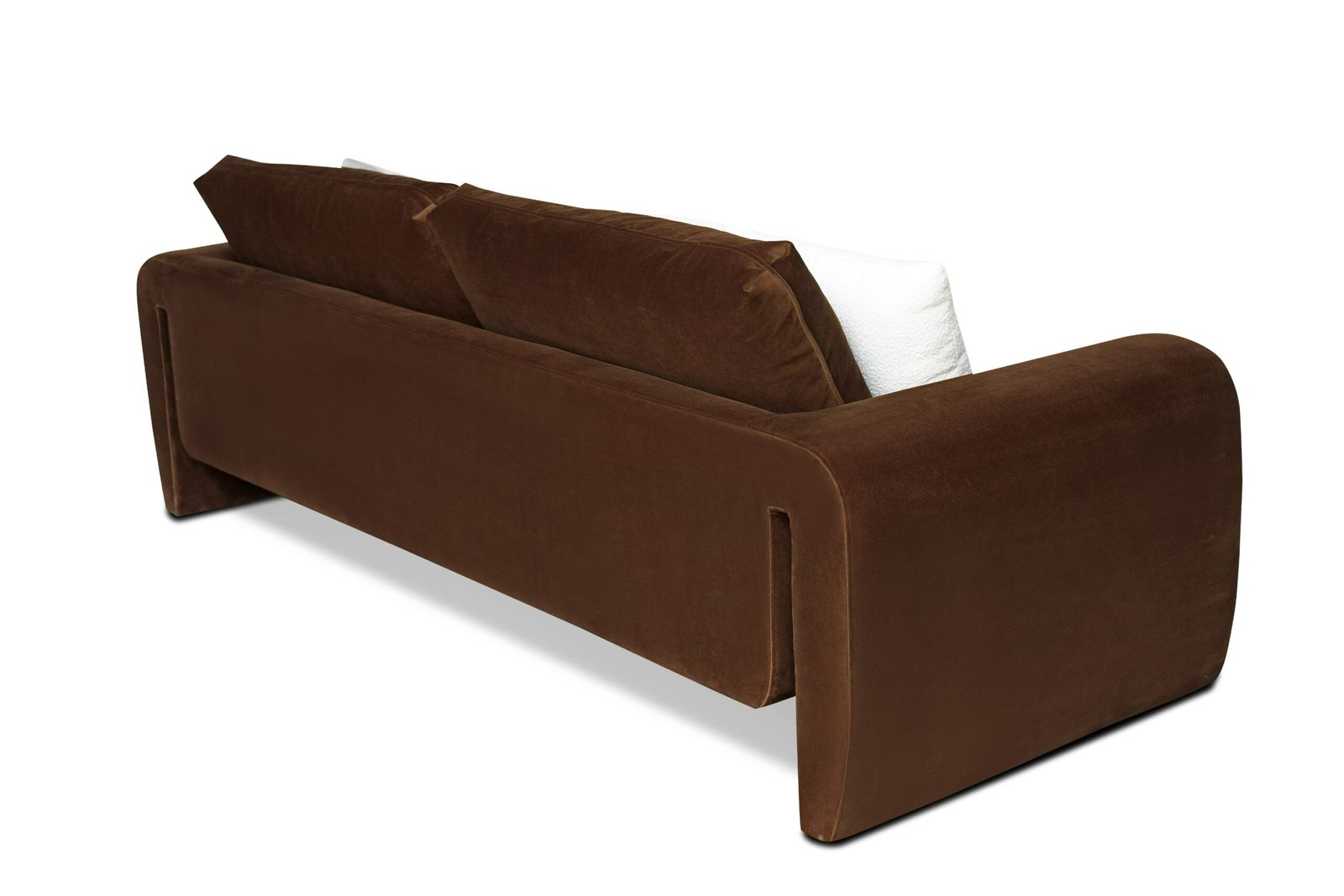 Divani Casa Bentley - Modern Brown Velvet Sofa Set - Image 2