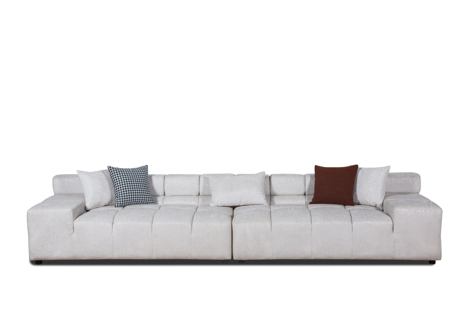 Divani Casa Rhonda - Modern Beige Fabric Modular Sectional Sofa - Image 3