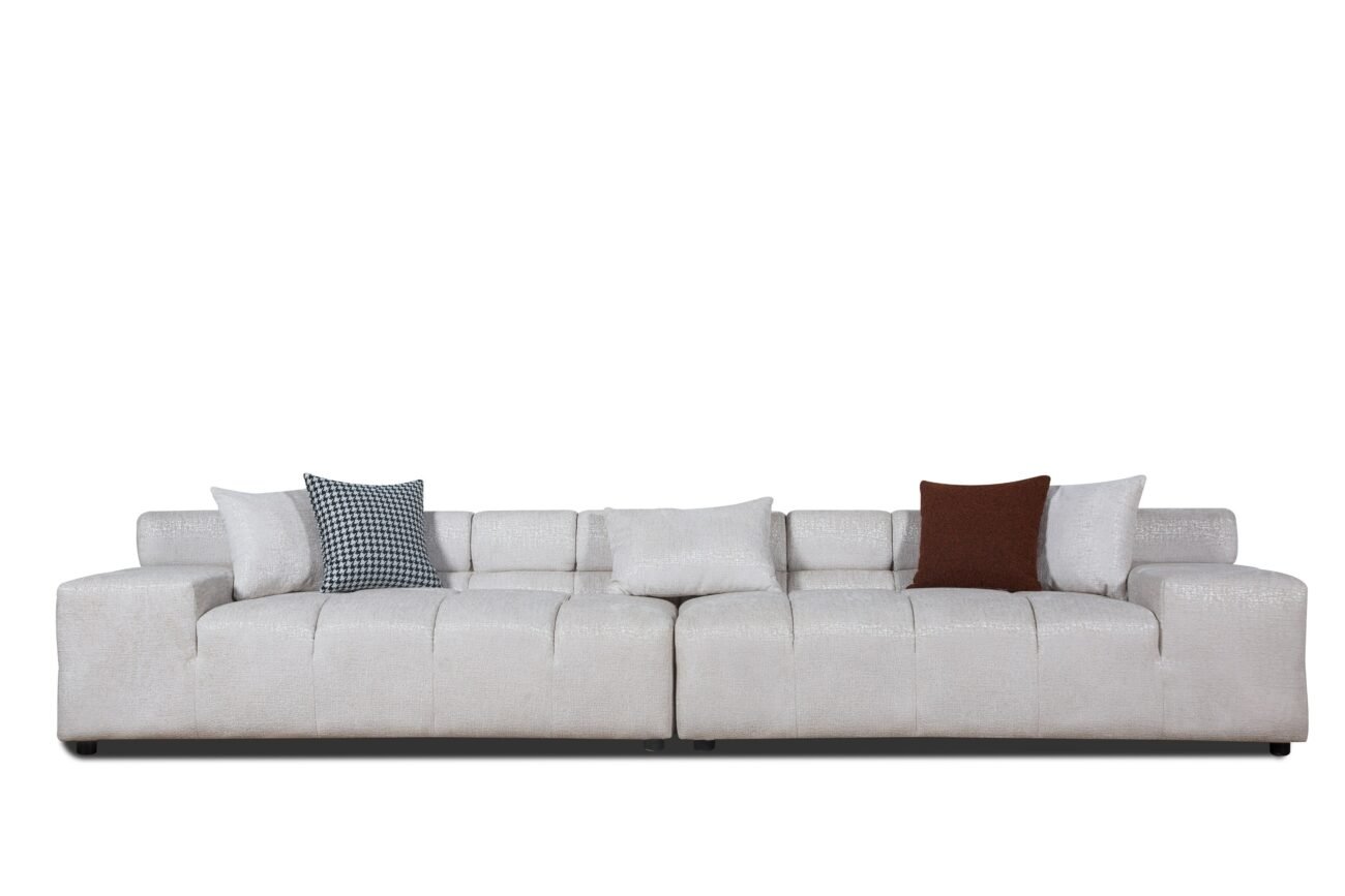 Divani Casa Rhonda - Modern Beige Fabric Modular Sectional Sofa - Image 4