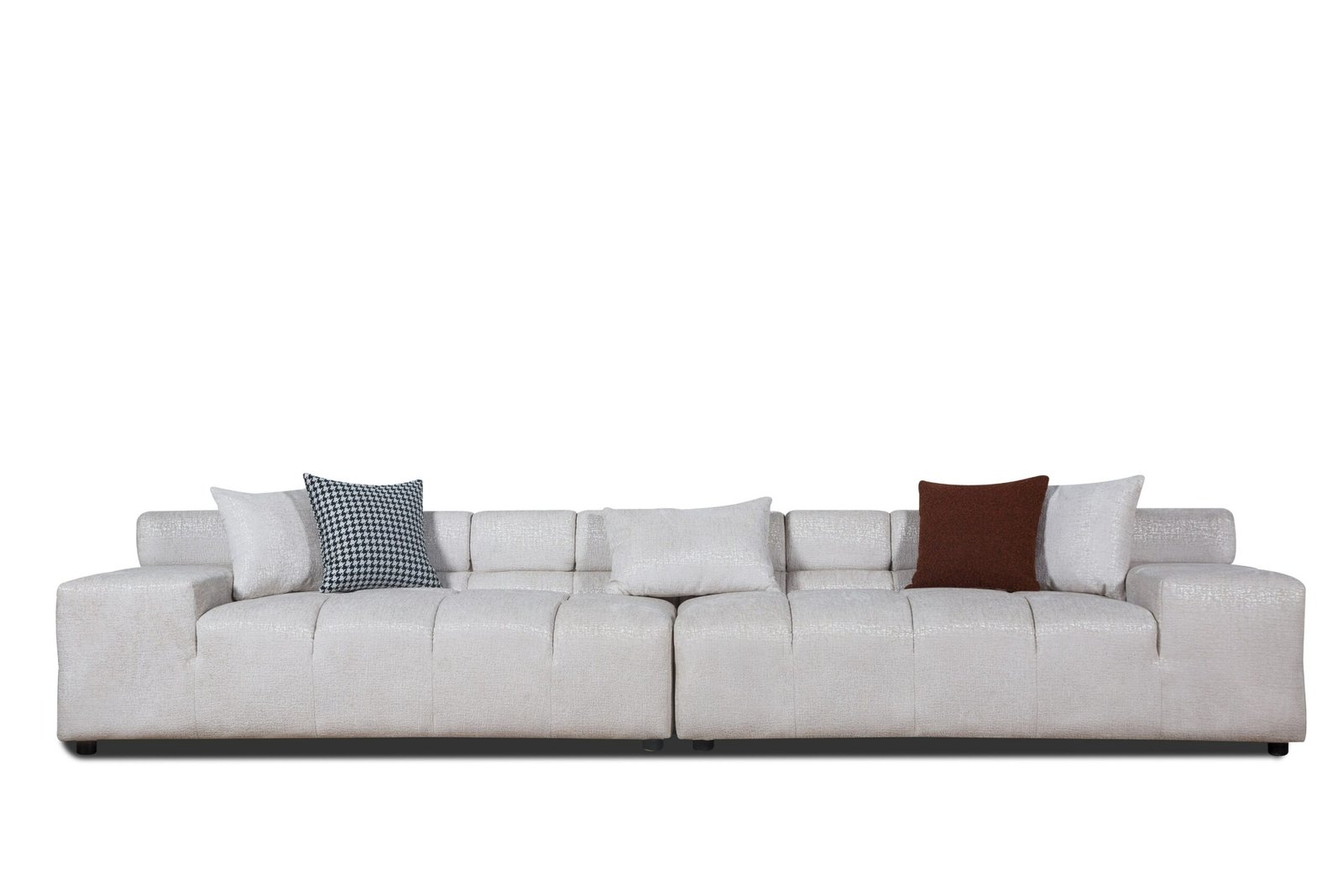Divani Casa Rhonda - Modern Beige Fabric Modular Sectional Sofa - Image 4