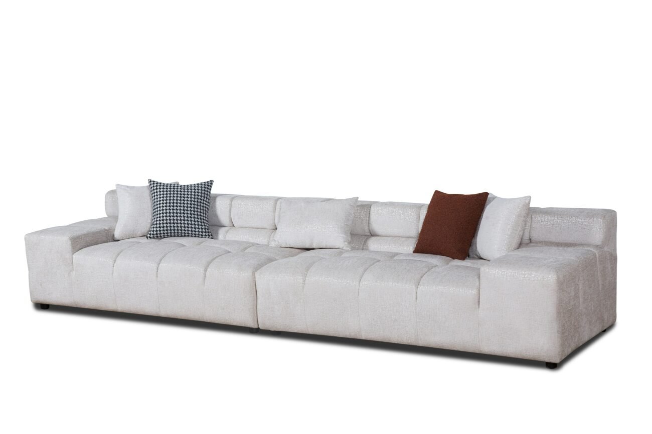Divani Casa Rhonda - Modern Beige Fabric Modular Sectional Sofa - Image 5