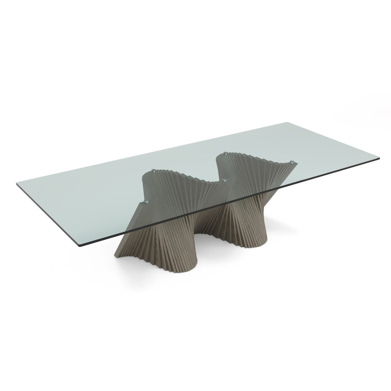 Modrest Byer - Modern Glass + Grey Ash Dining Table - Image 2