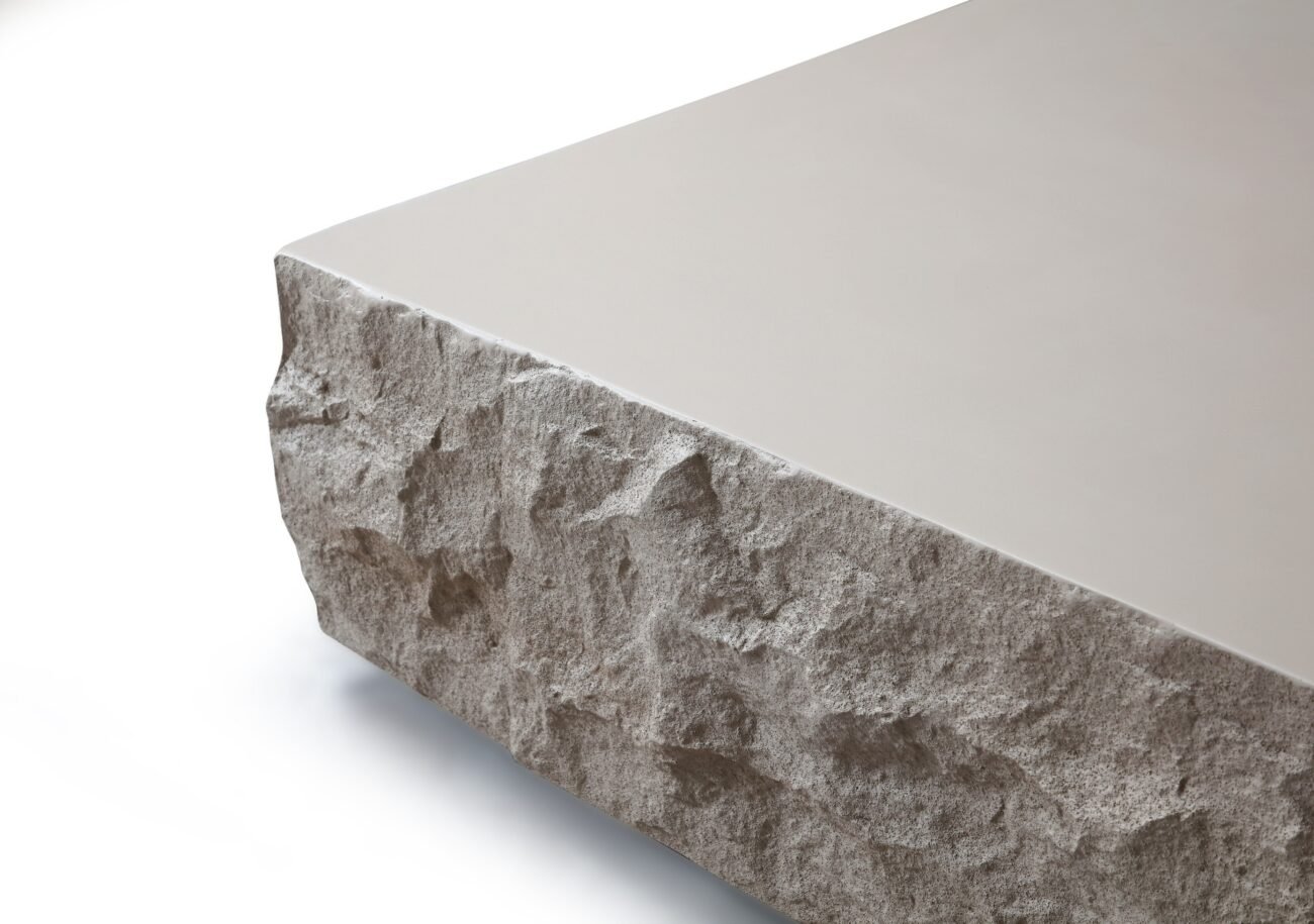 Modrest Quarry - Modern Beige Square Coffee Table - Image 2