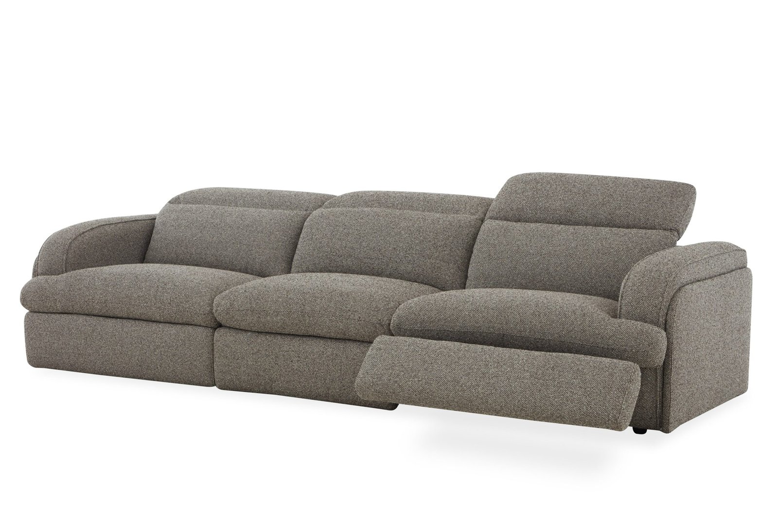 Divani Casa Ambler - Modern Brown Fabric Sofa w/ 2 Power Recliners - Image 2